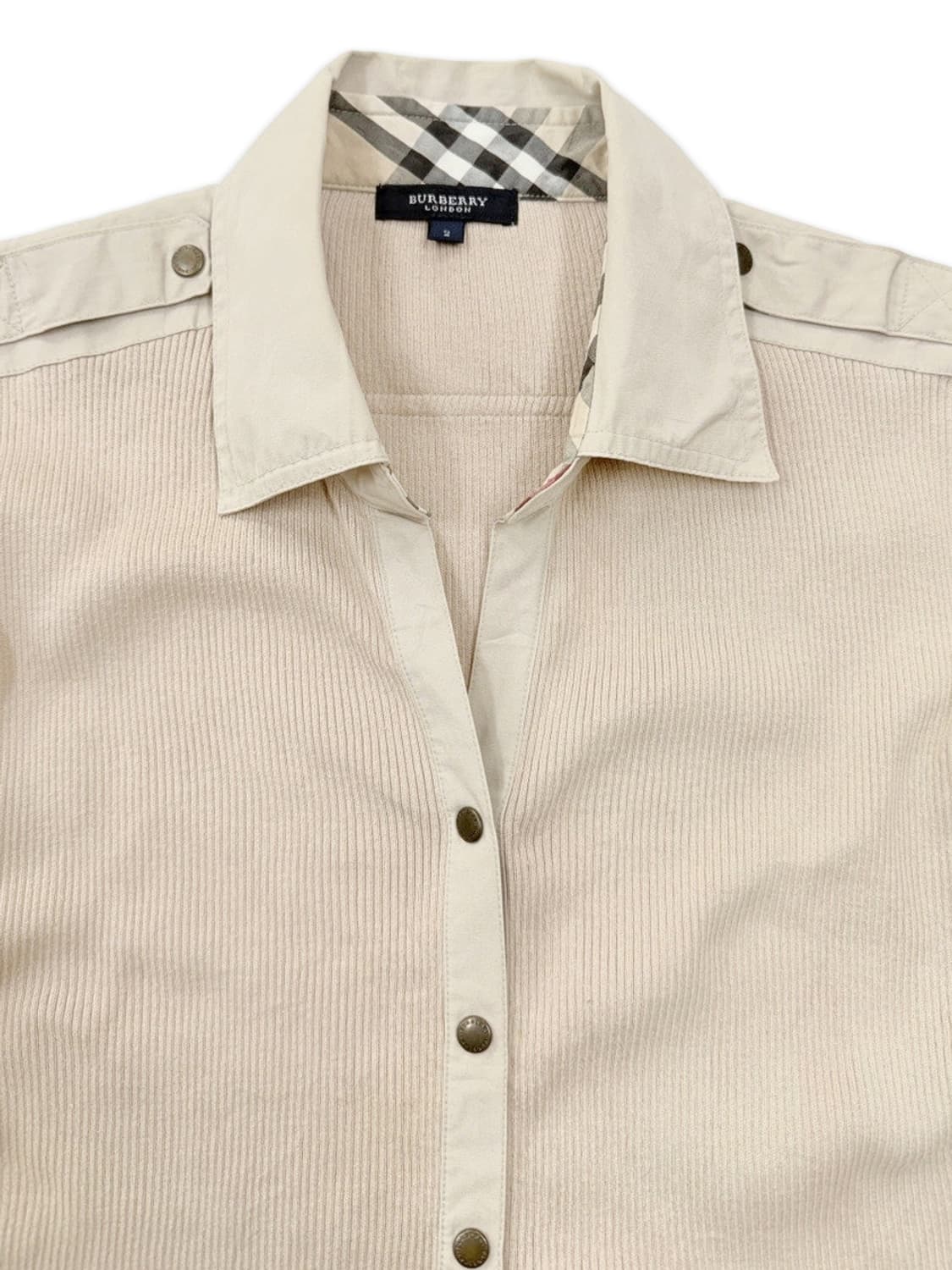 빈티지 버버리 아이보리 셔츠 니트 상품이미지3