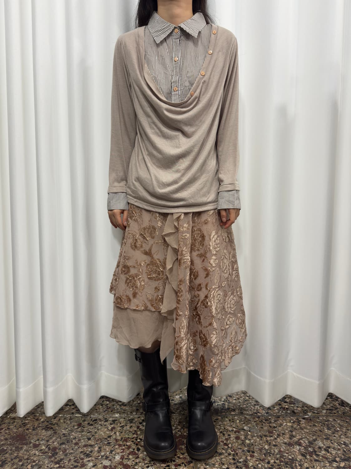 lois crayon design layered skirt 상품이미지3
