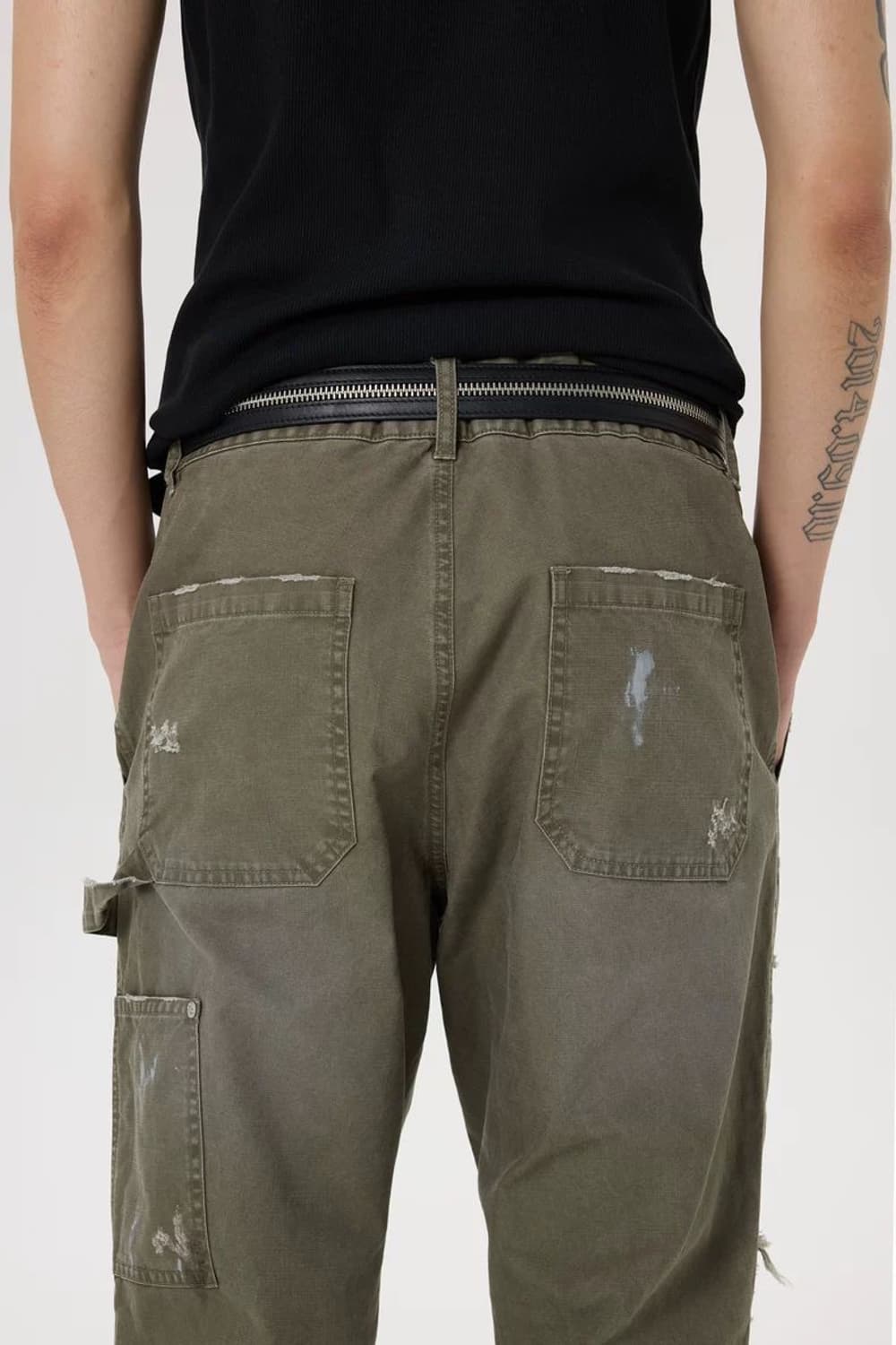 B.access leather zipper belt 상품이미지3