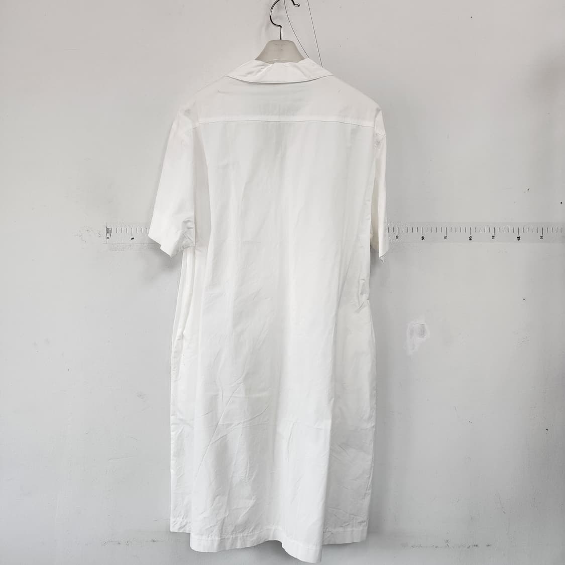 화이트 반팔 셔츠 원피스 상품이미지5