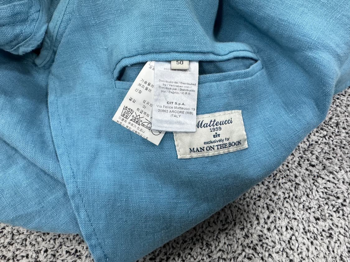 마테우치x맨온더분 린넨자켓 상품이미지3