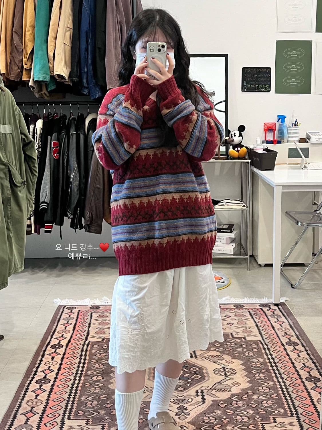 Benetton 베네통 노르딕 울 니트 상품이미지2