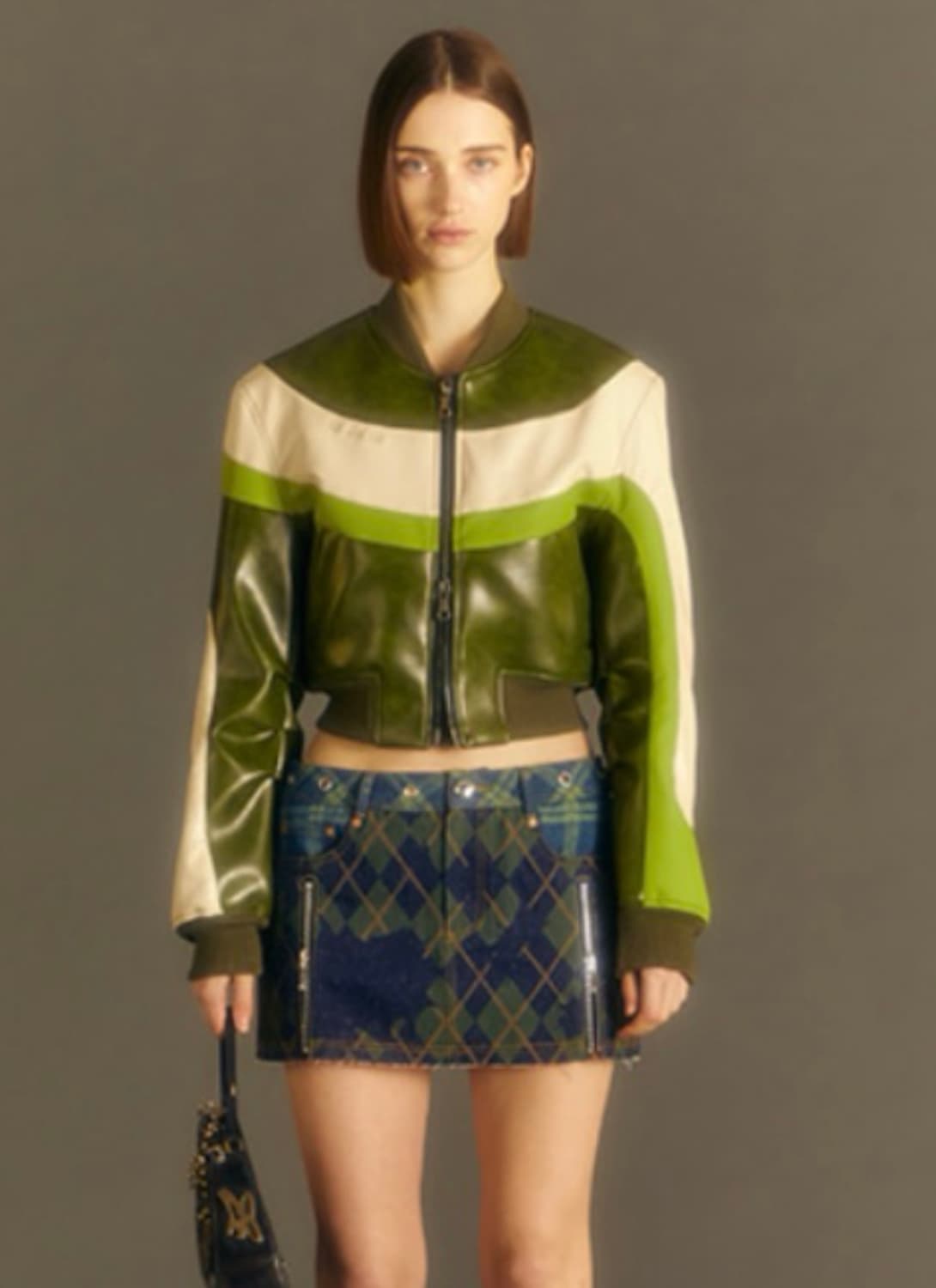 앤더슨벨 봄버 자켓 LILU FAUX LEATHER S 상품이미지1