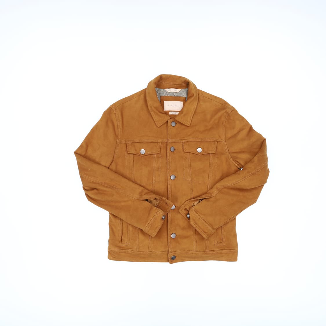 [L] 자라 남성 스웨이드 셔츠 자켓 0120J 상품이미지1