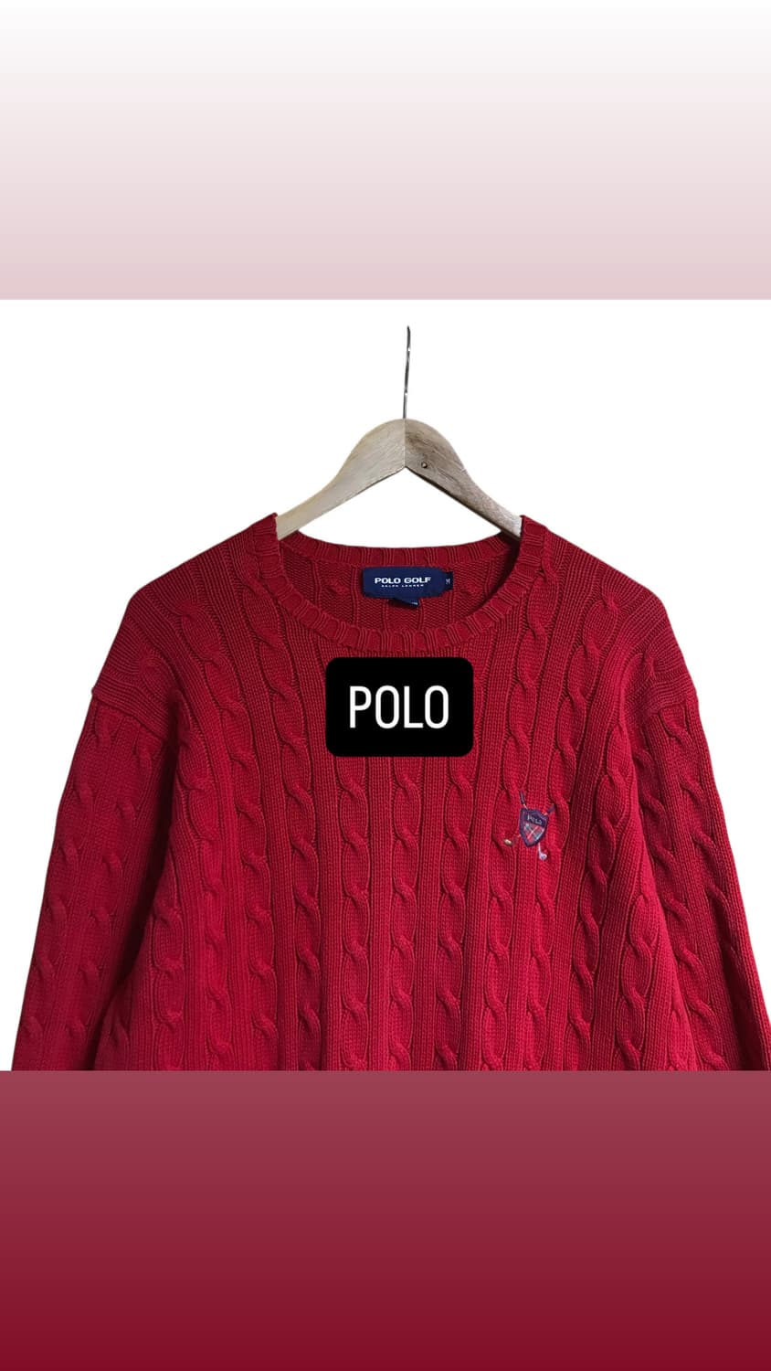 폴로 골프로고 라운드니트 상품이미지1