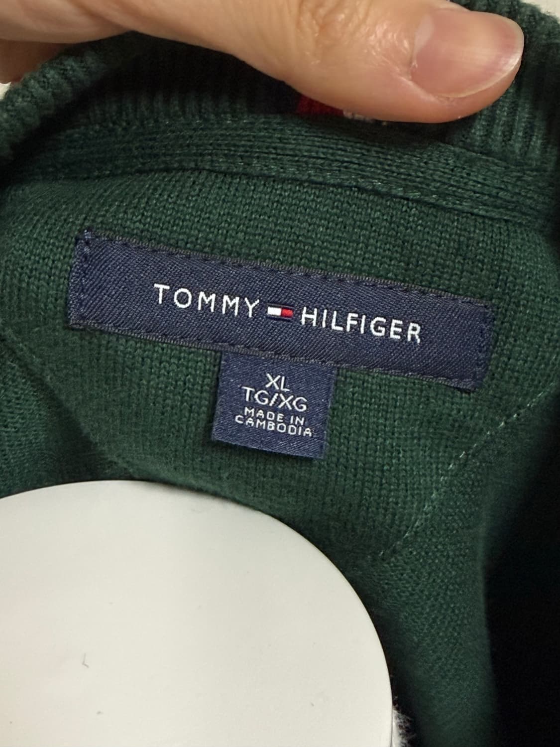 타미힐피거 그린 니트 상품이미지4