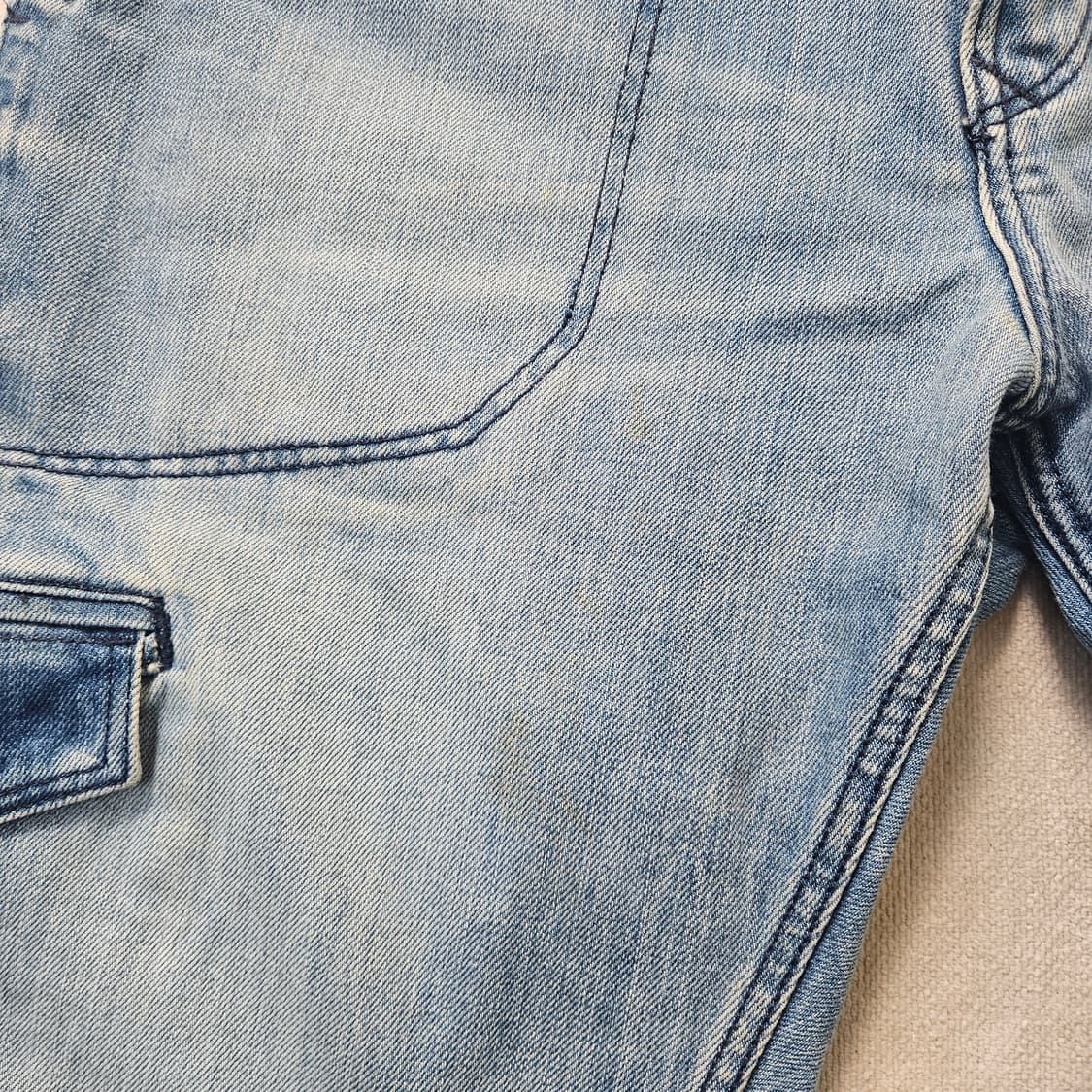 W32 타미힐피거 데님 카고 반바지 0330Y 상품이미지5