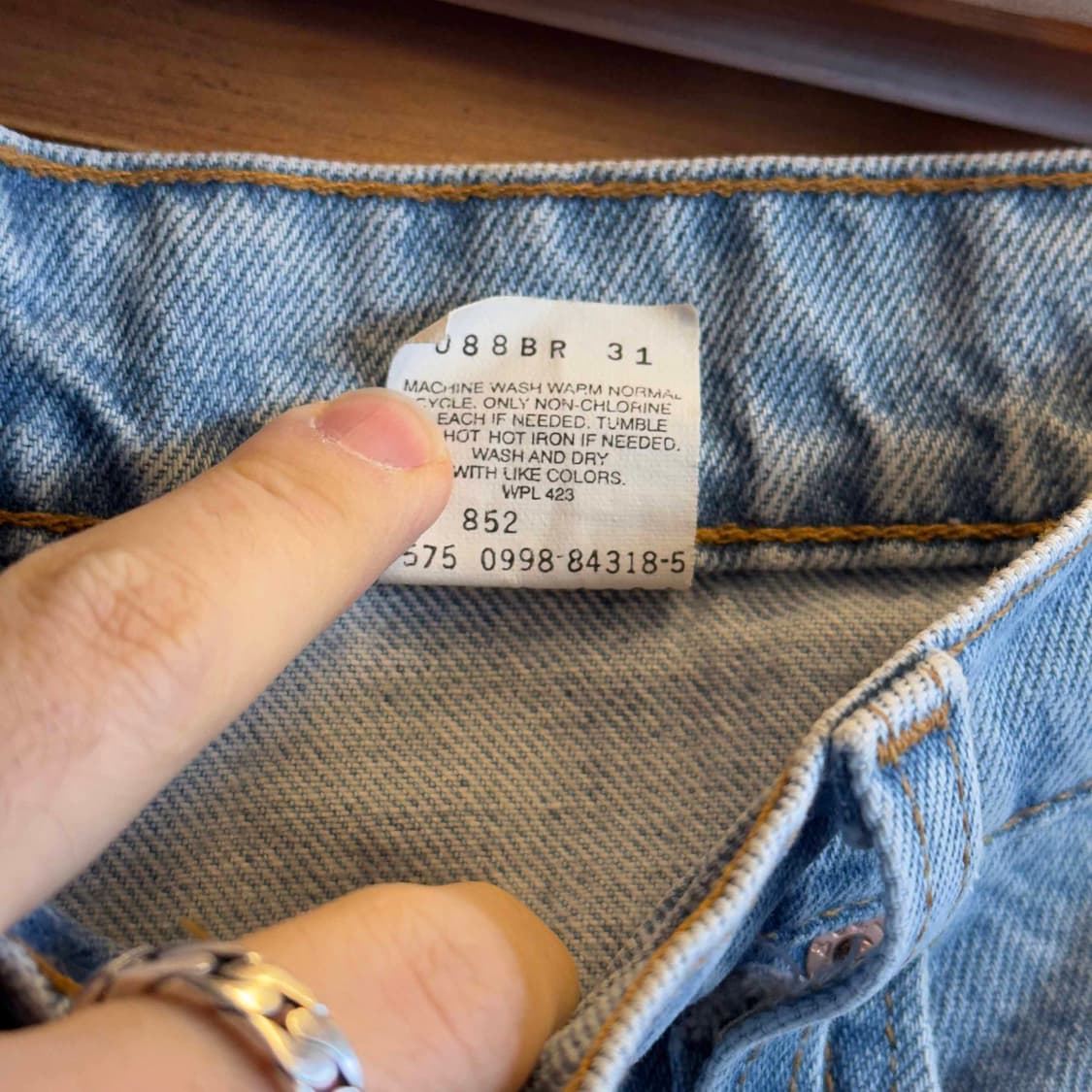 90s 리바이스 550 데님팬츠 W36 L30 상품이미지7