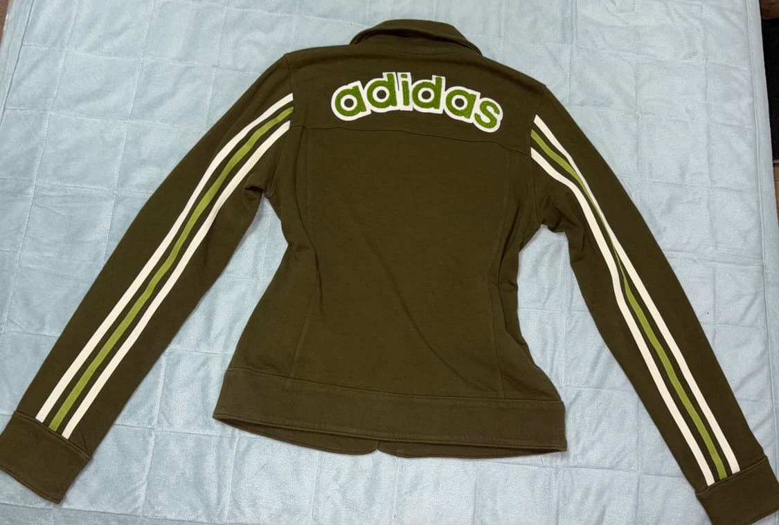 아디다스 백로고 y2k 자켓 집업 져지 삼선 스포티 부클 러힙 상품이미지5