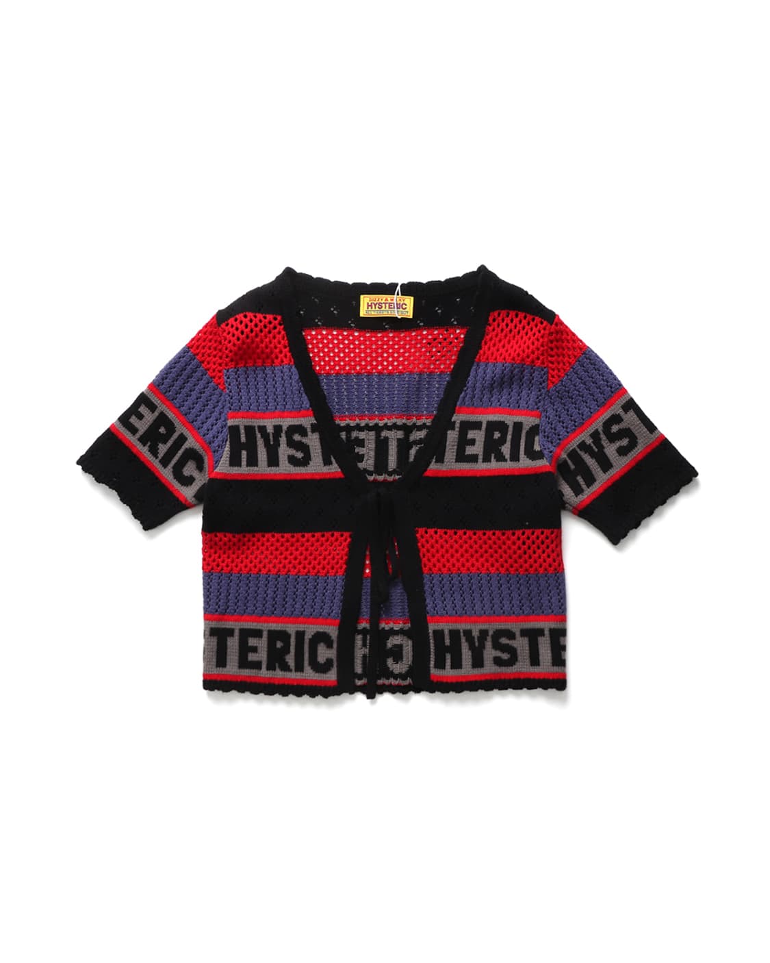 HYSTERIC GLAMOUR Logo Striped Cardigan 상품이미지1