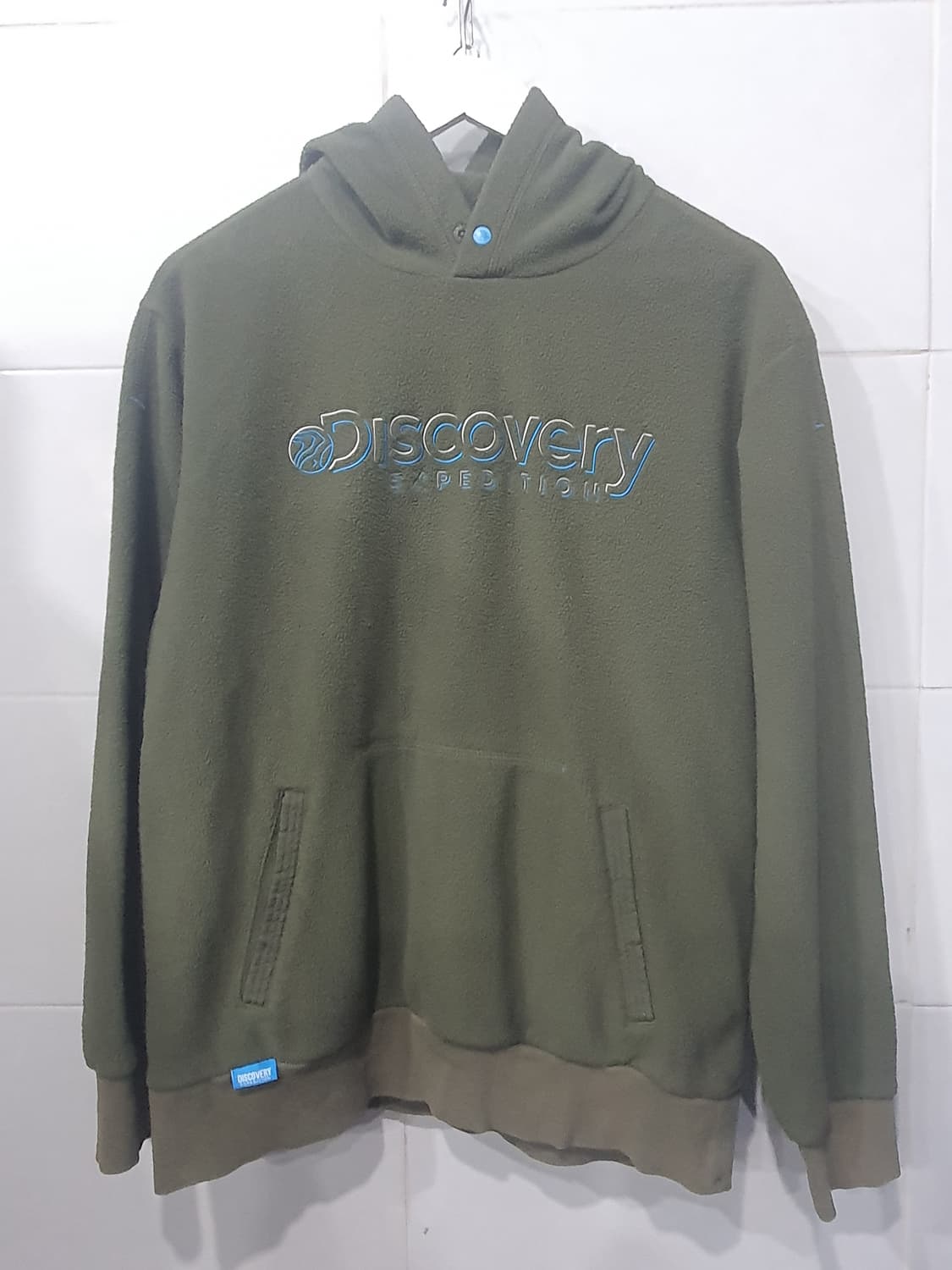 디스커버리 남성 기모 후드티 상품이미지1