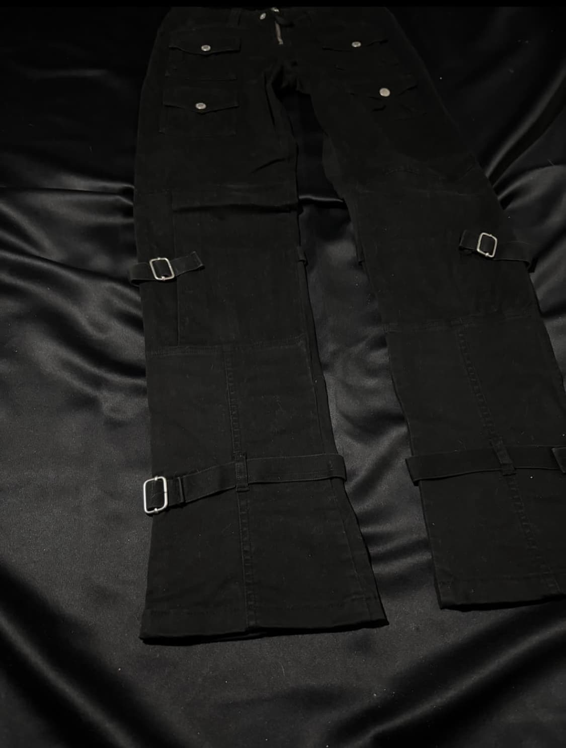 "GUESS"00's Y2K Bondage Black Pants 상품이미지6