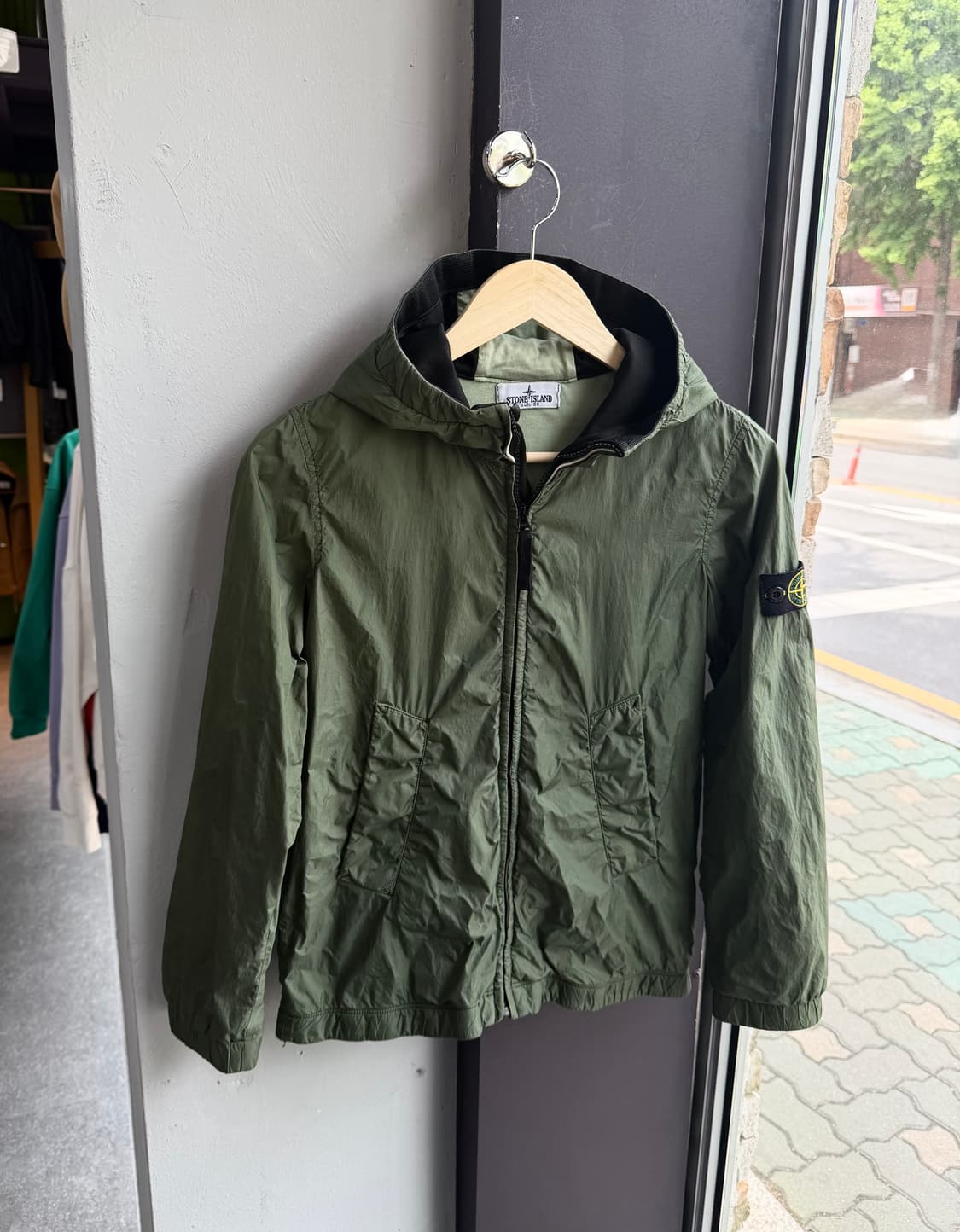 12Y.44~55/ 스톤아일랜드 나일론쉘 바람막이 자켓 상품이미지2