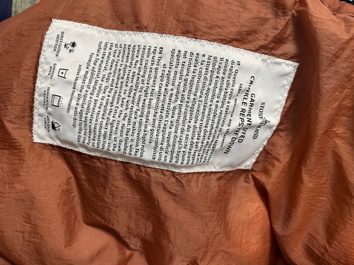 (L) 스톤 아일랜드 크링클랩스 패딩 버건디 상품이미지8