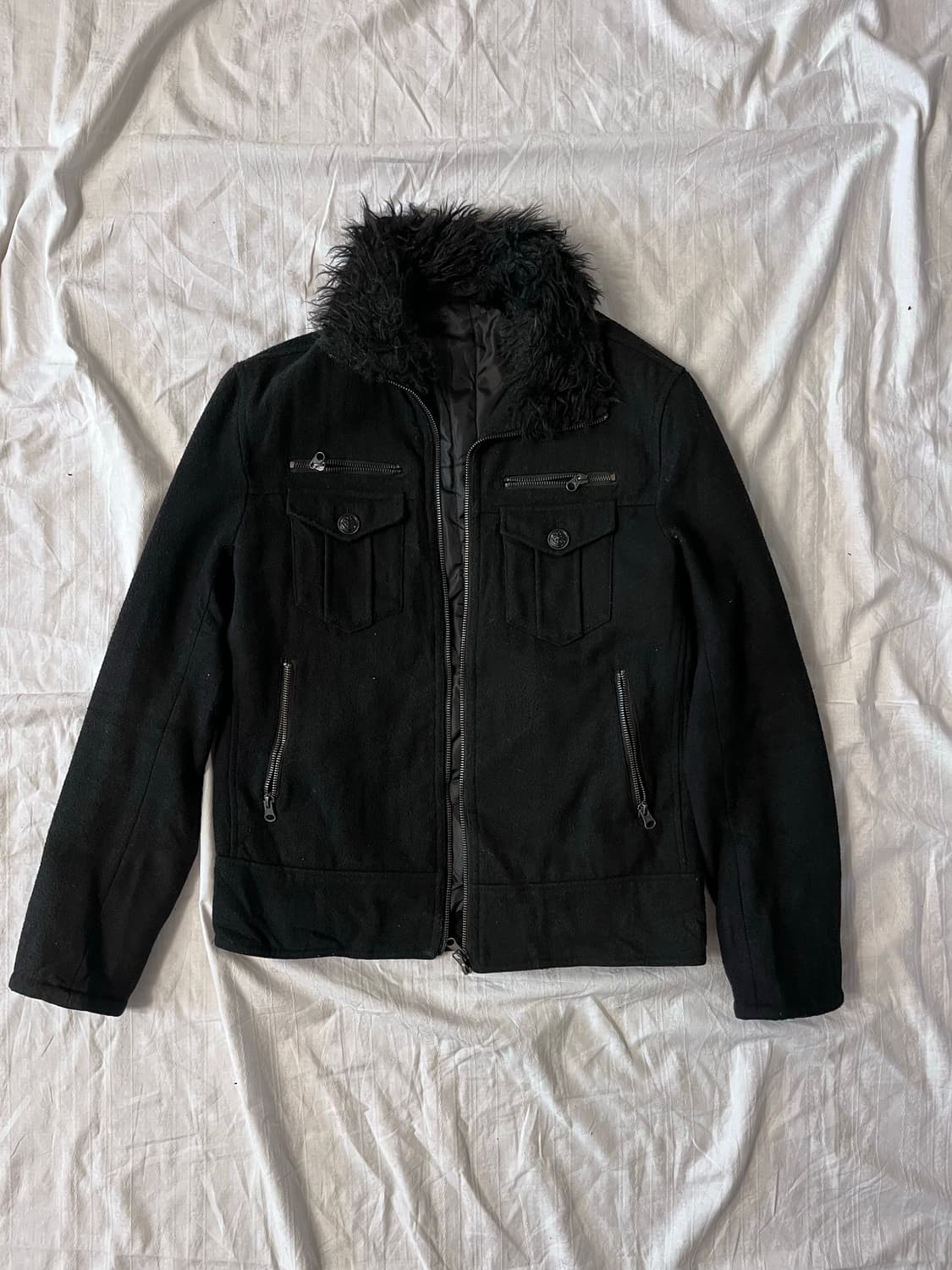 Vkei rock mood fur jacket 상품이미지1