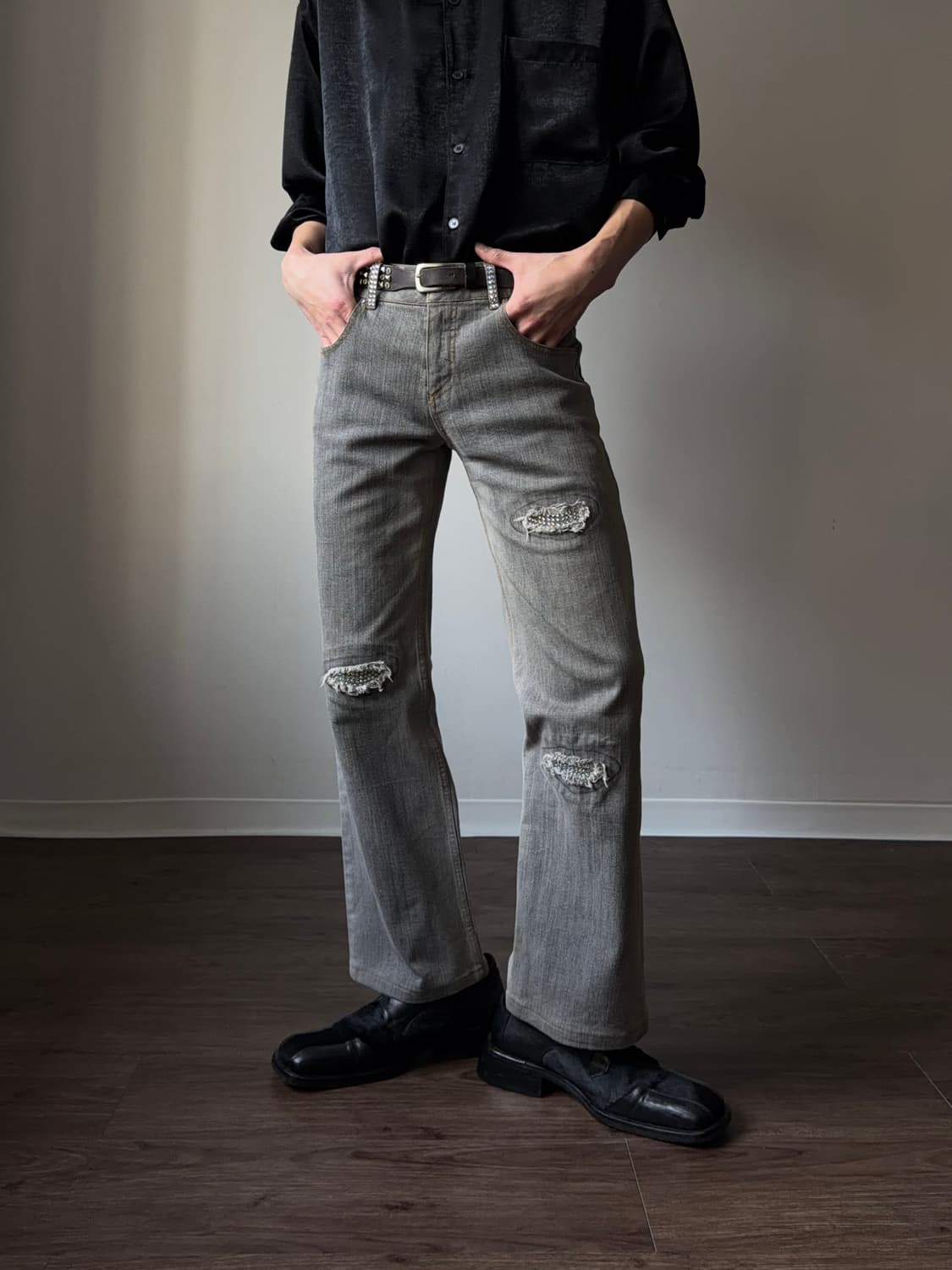 Dual View 비즈 리페어 슬림 플레어 진 상품이미지2