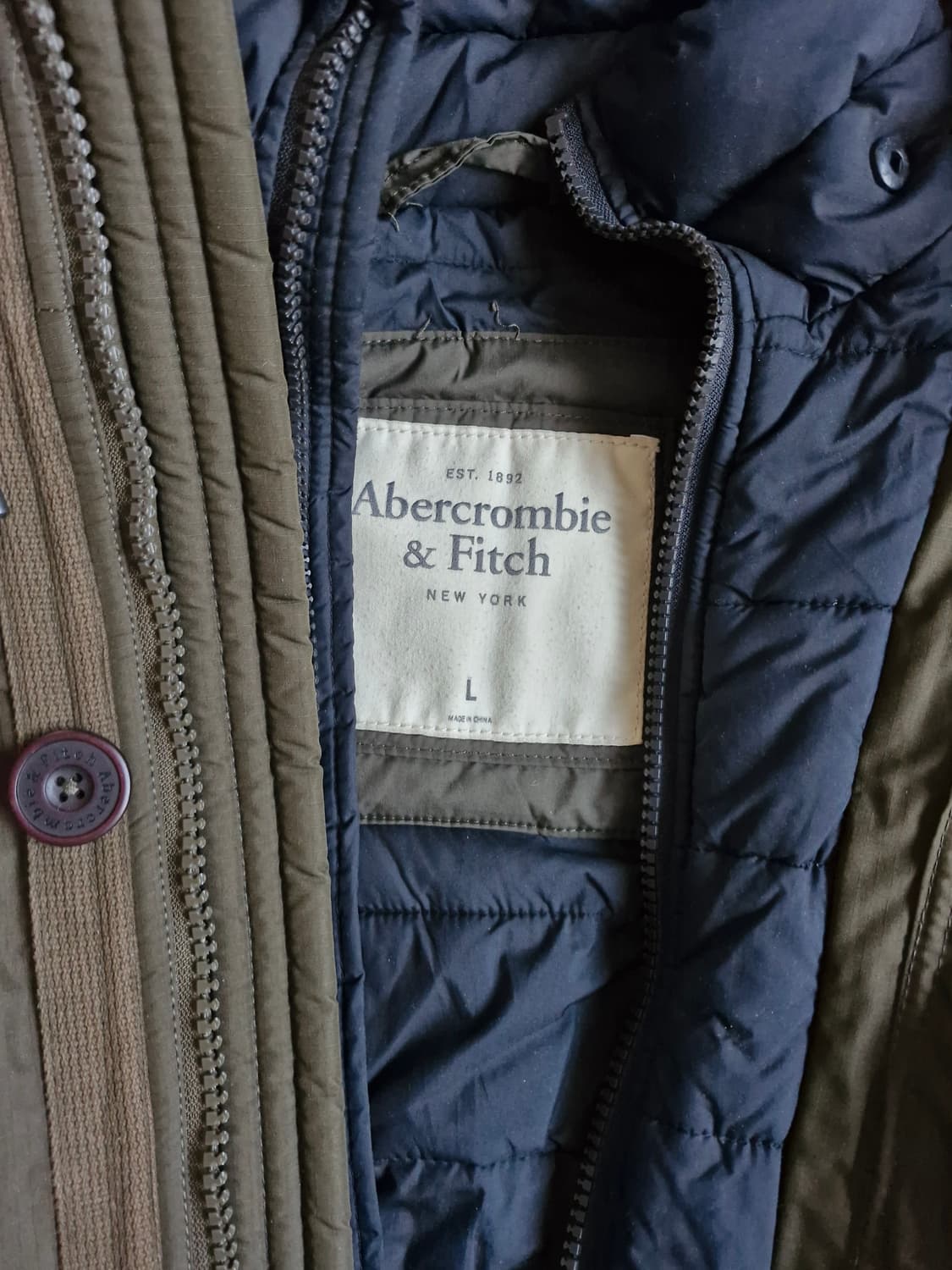 아베크롬비 후디드 밀리터리 파카 L 상품이미지4