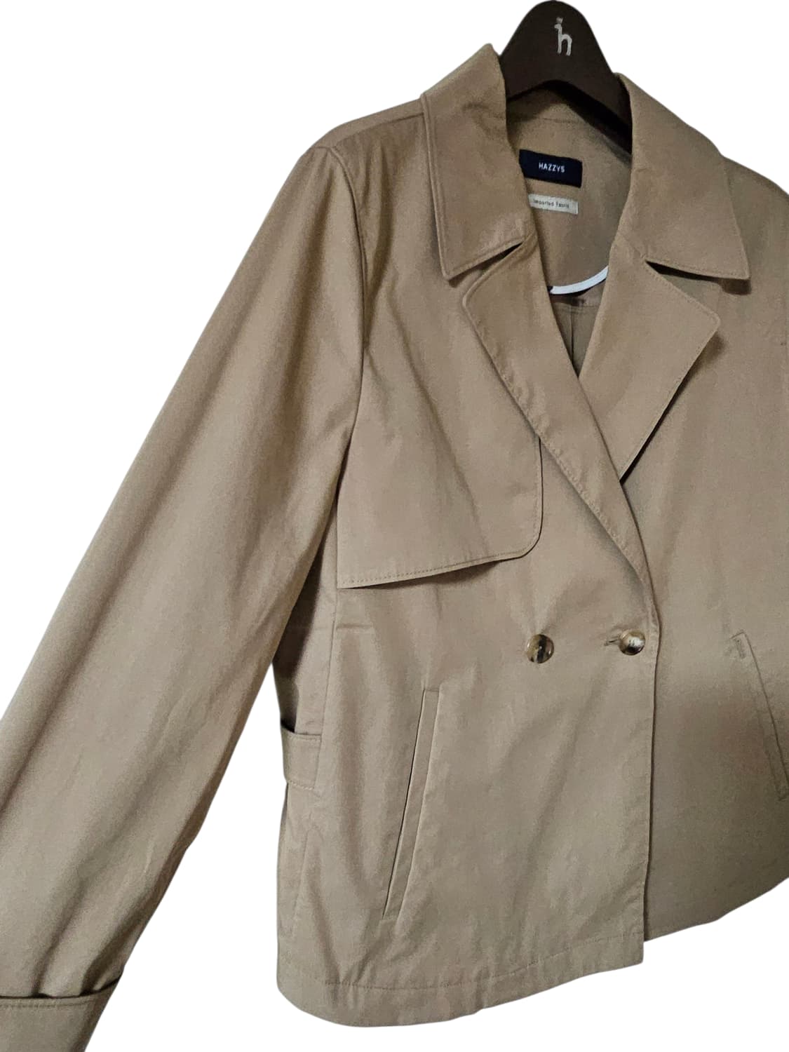 새상품 | 헤지스 여성 카멜베이지 숏 트렌치 55~66 | 간절기 아우터 상품이미지10