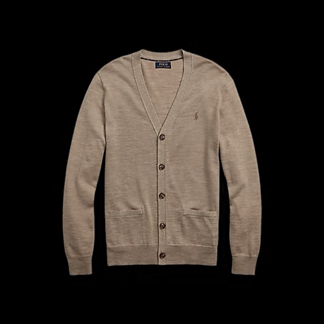 폴로 랄프로렌 워셔블 울 브이넥 가디건 브라운 상품이미지2
