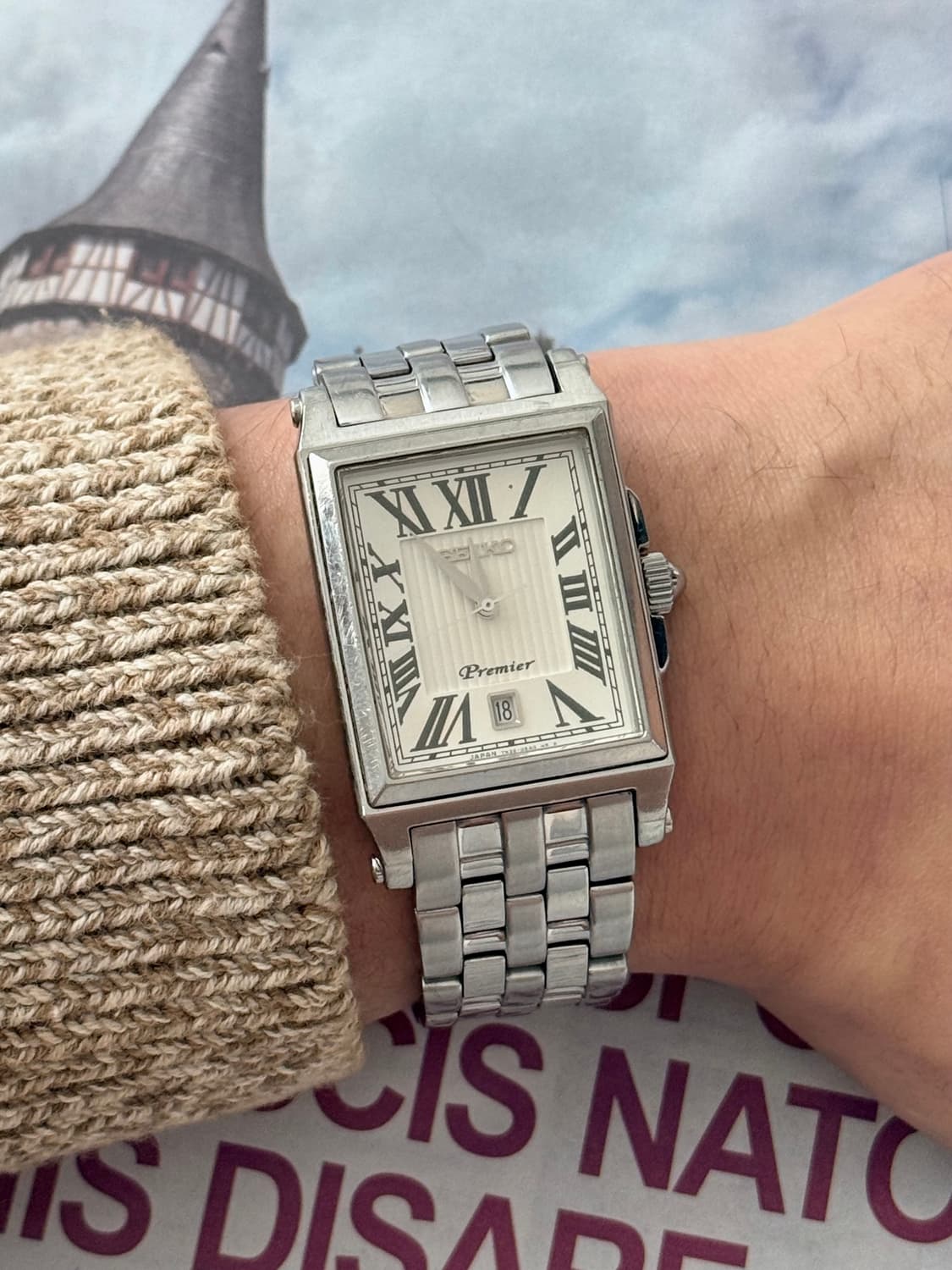 Seiko 세이코 Premium 스퀘어 탱크 데이트 상품이미지6