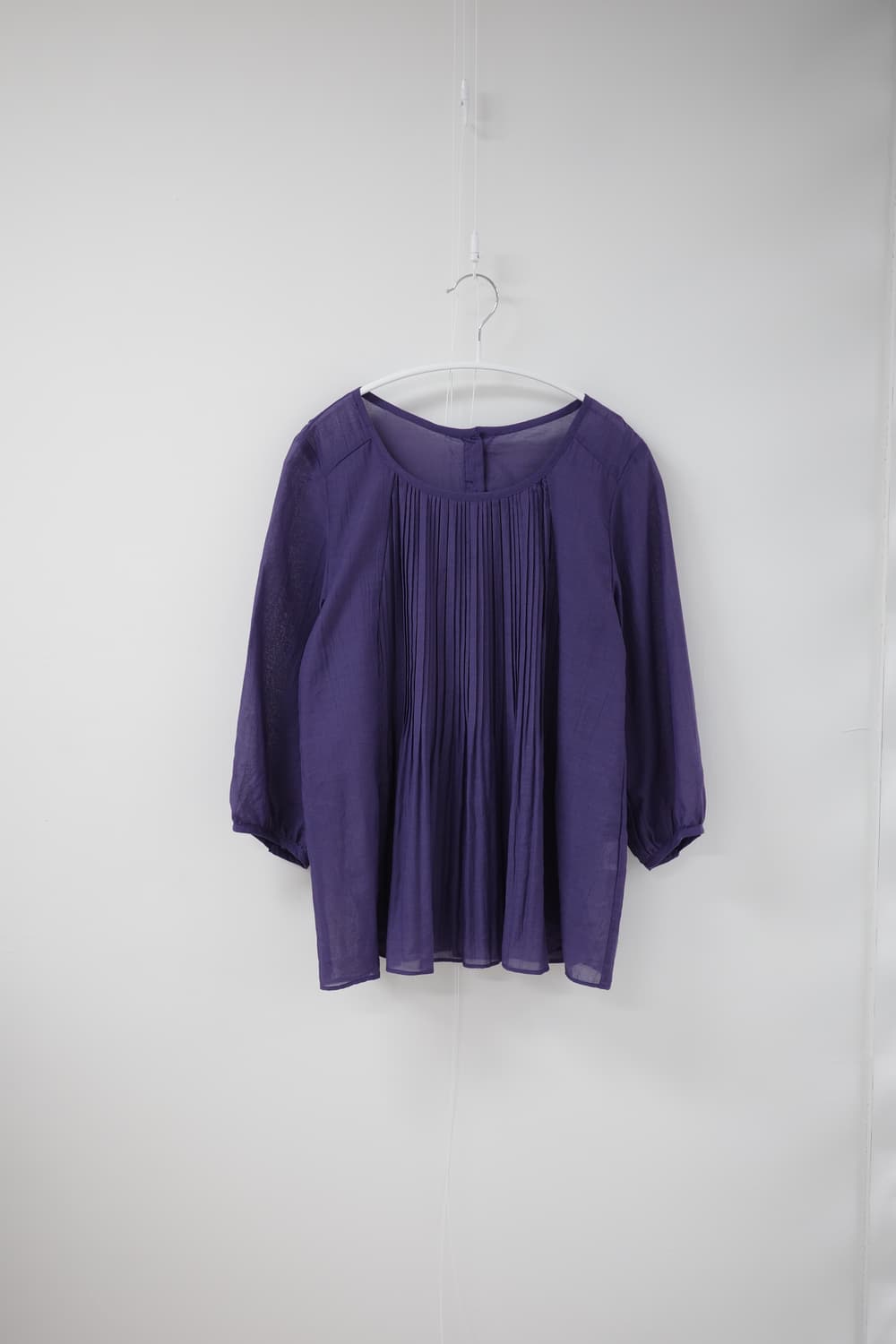 Purple pintuck blouse 상품이미지4