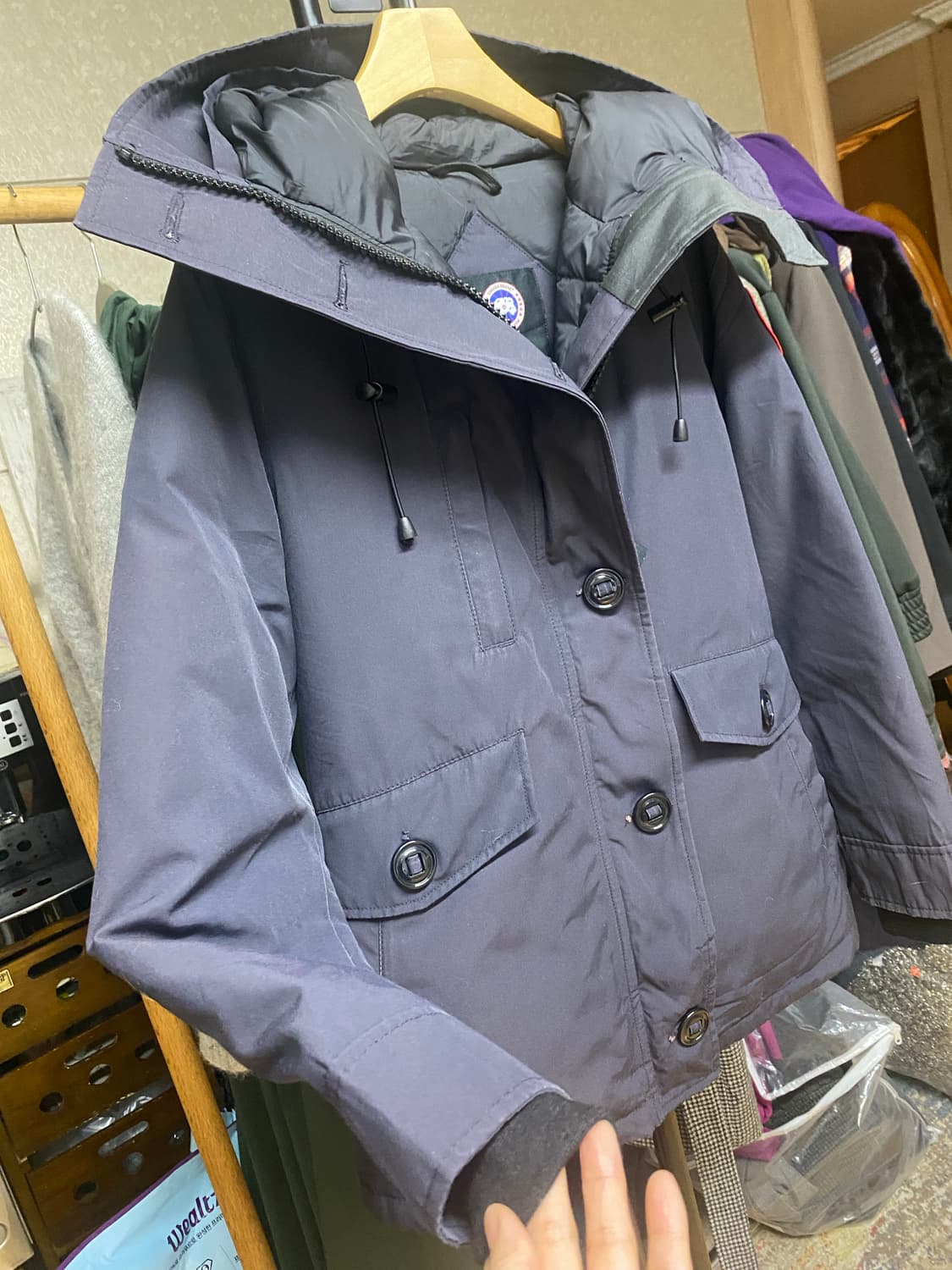 캐나다구스 여성 패딩 네이비 S 상품이미지7