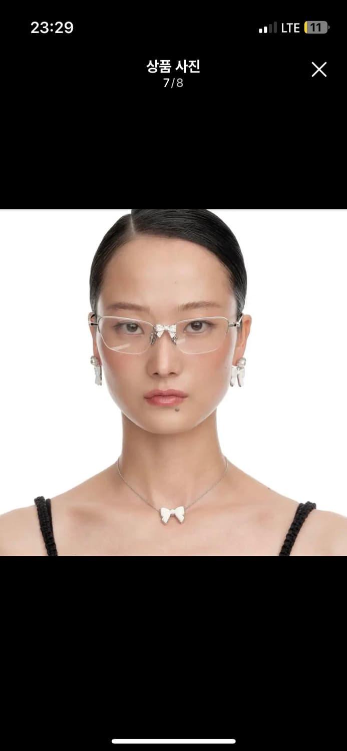 슈슈통 위민 콜라보 펄보우 실버 안경 상품이미지4