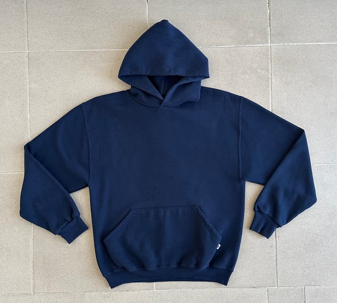 90s 빈티지 러셀 후드 네이비 M 상품이미지1