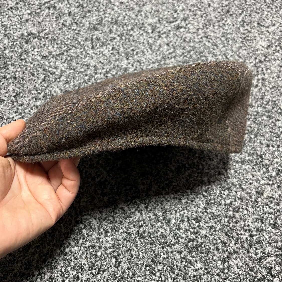 해리스트위드 헤링본 헌팅캡 브라운 모자 상품이미지4