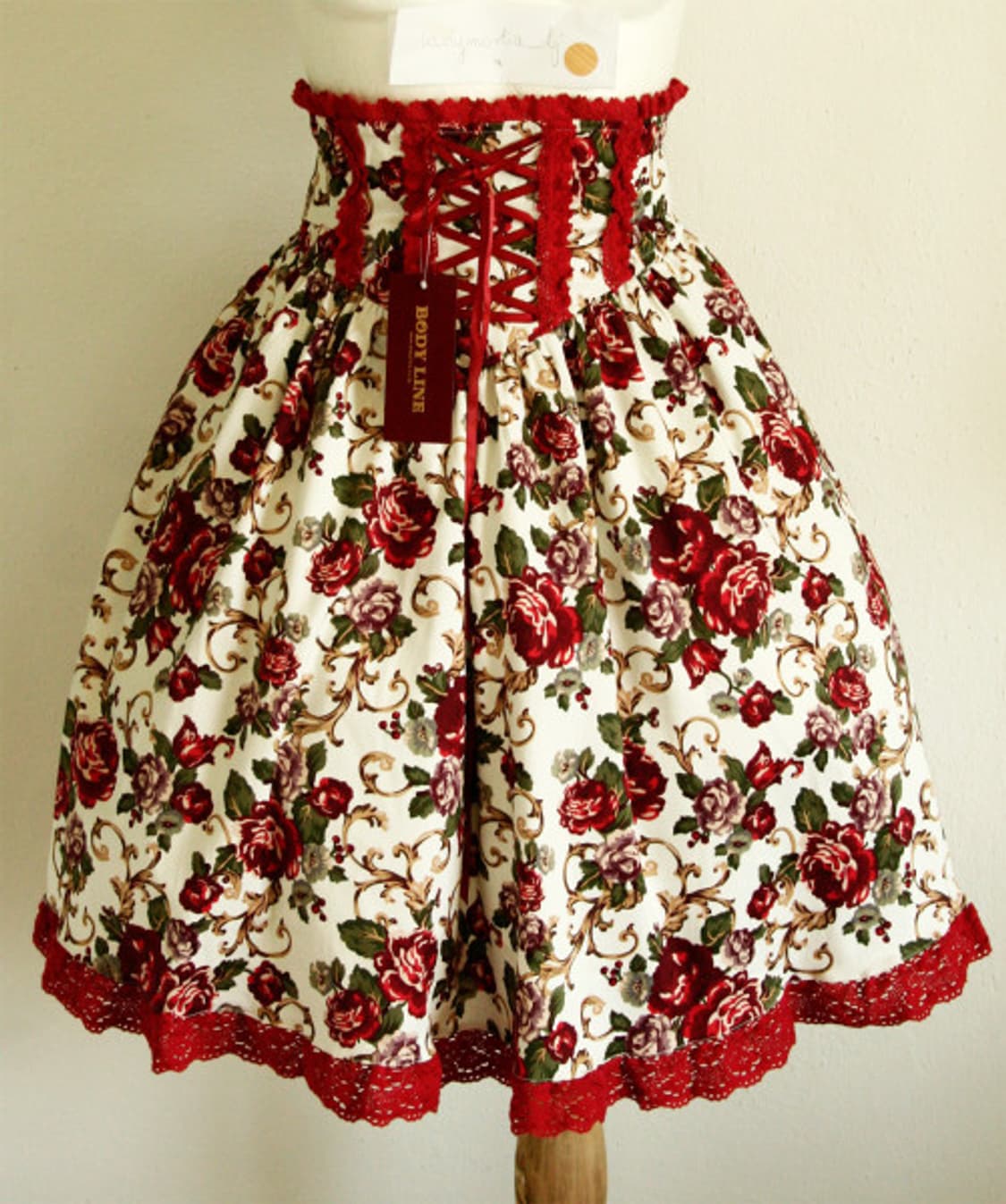 BODY LINE 로리타 로즈아라베스크 하이웨스트 스커트 상품이미지1