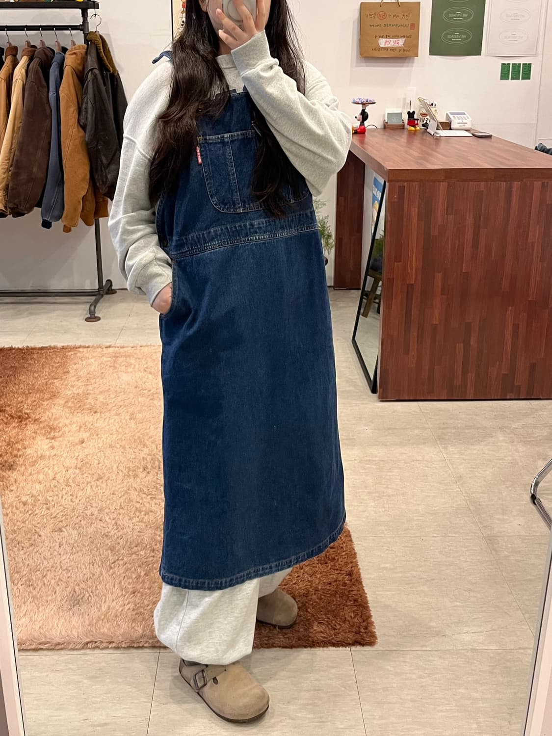 Vtg 빈티지 데님 오버롤 원피스 상품이미지2