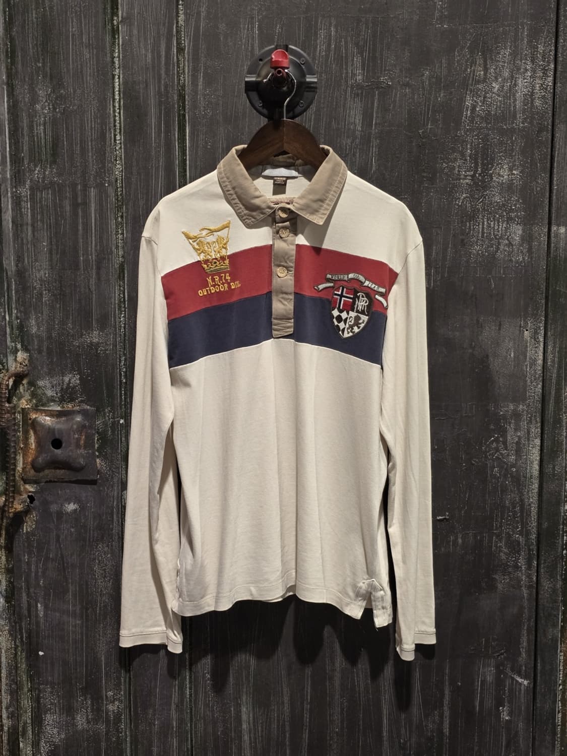 00s NAPAPIJRI Long Sleeve Polo Shirt 상품이미지1