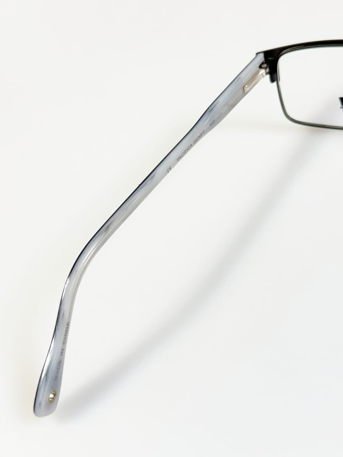 7kam 블랙 메탈 슬림 스퀘어 프레임 빈티지 안경 상품이미지7