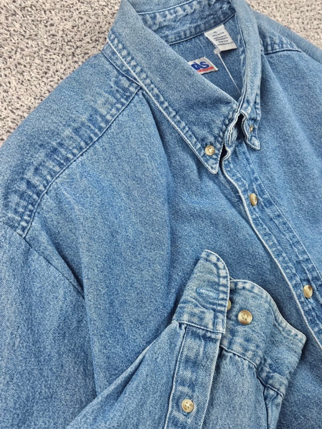 CINTAS 크롭 밴딩 커스텀 데님 셔츠 ( XL ) / 11636 상품이미지9