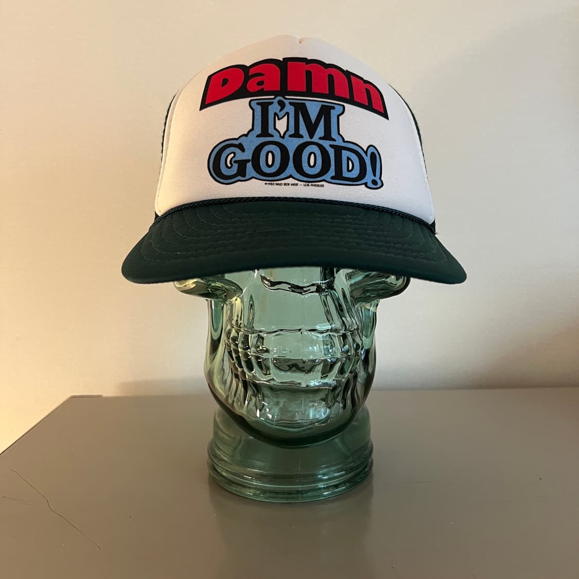 빈티지 80s Damn I'm Good 슬로건 트러커 캡 상품이미지4