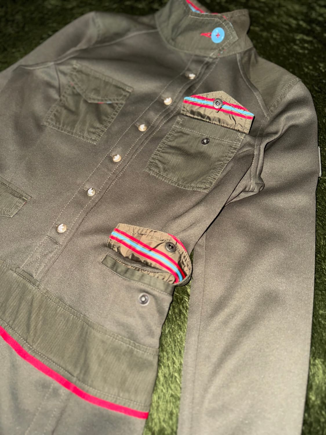 [85] 00s 아디다스 오리지널스 패치워크 밀리터리 저지 원피스 상품이미지3