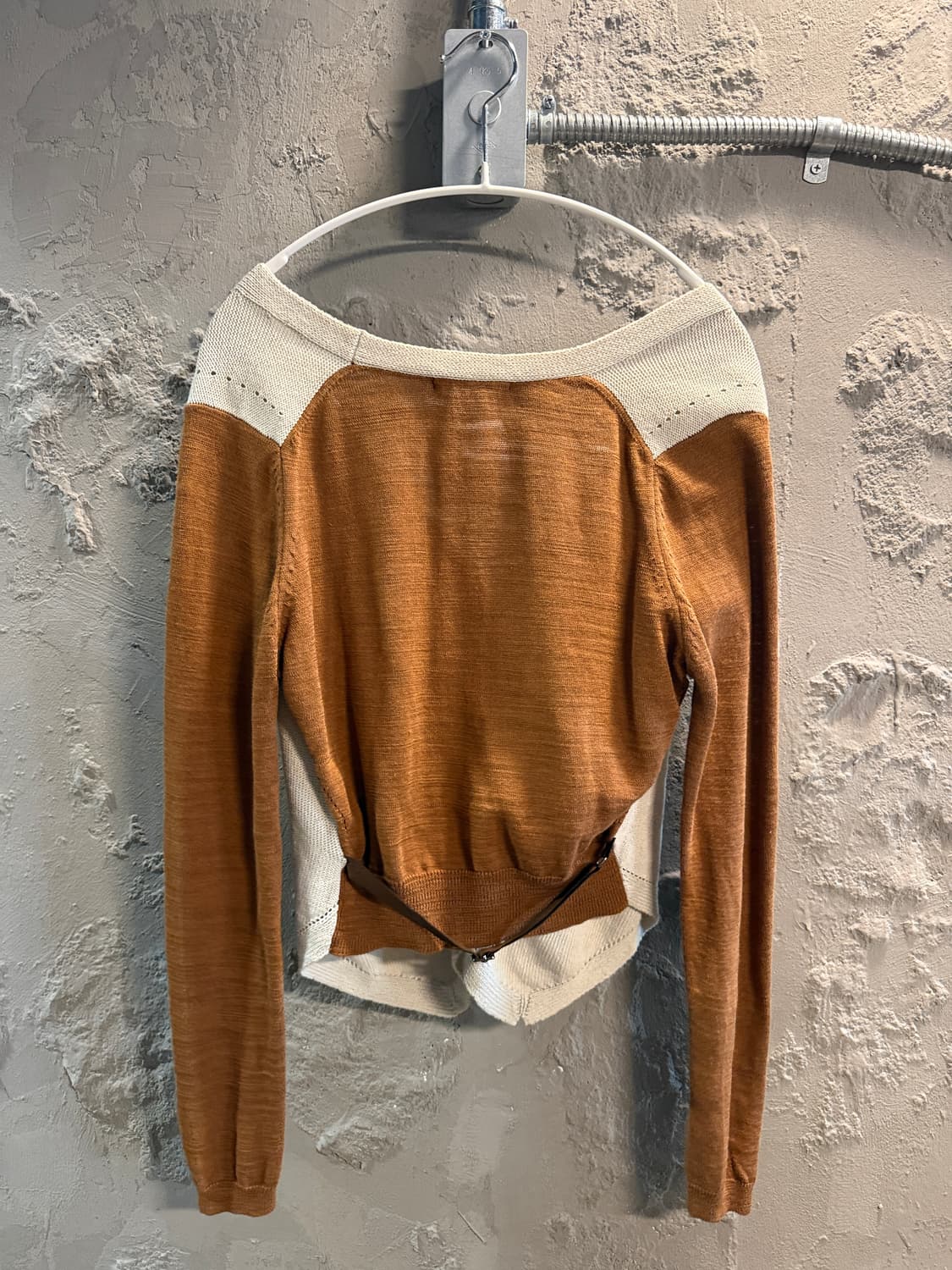 시스템 투톤 니트 가디건 F (90) 상품이미지3