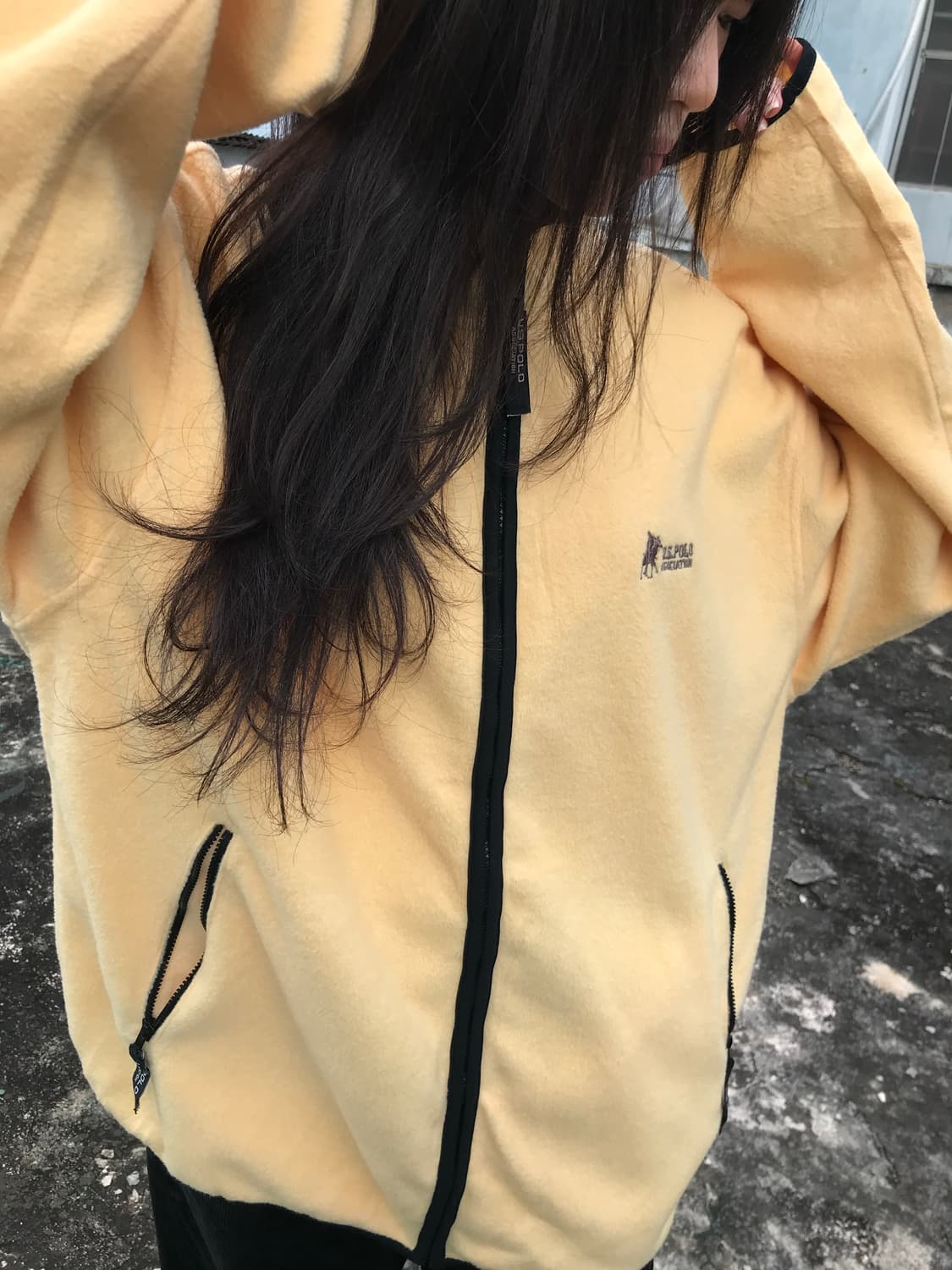 U.S.POLO 버터옐로우 플리스 상품이미지1