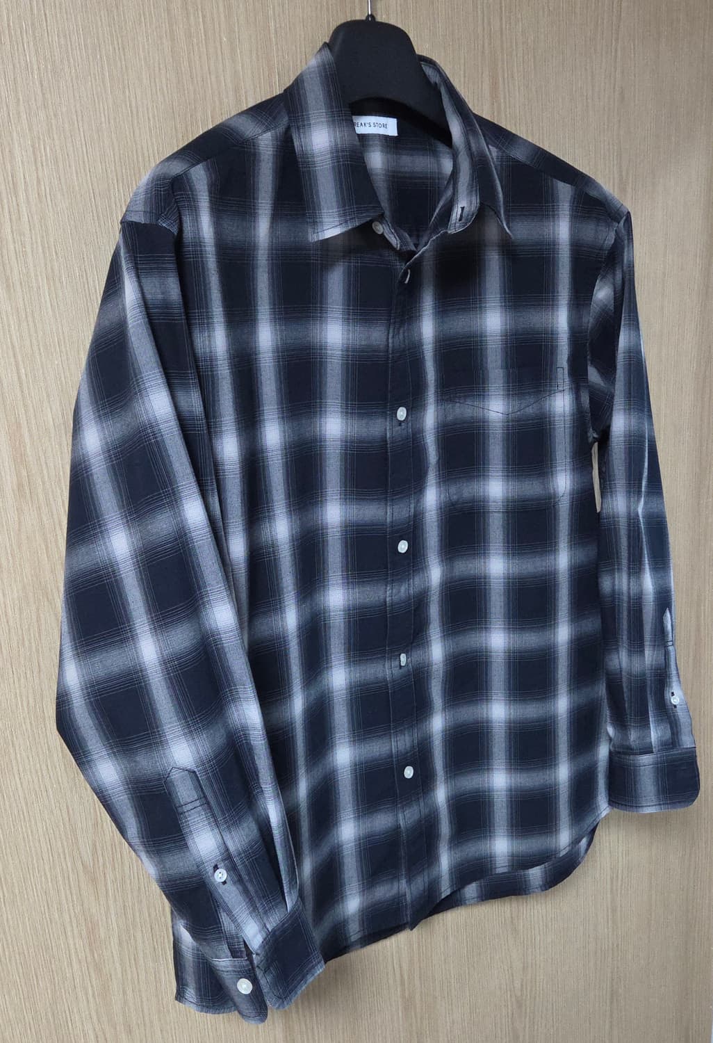 (착샷) 프릭스스토어 체크 셔츠 옴브레 상품이미지2