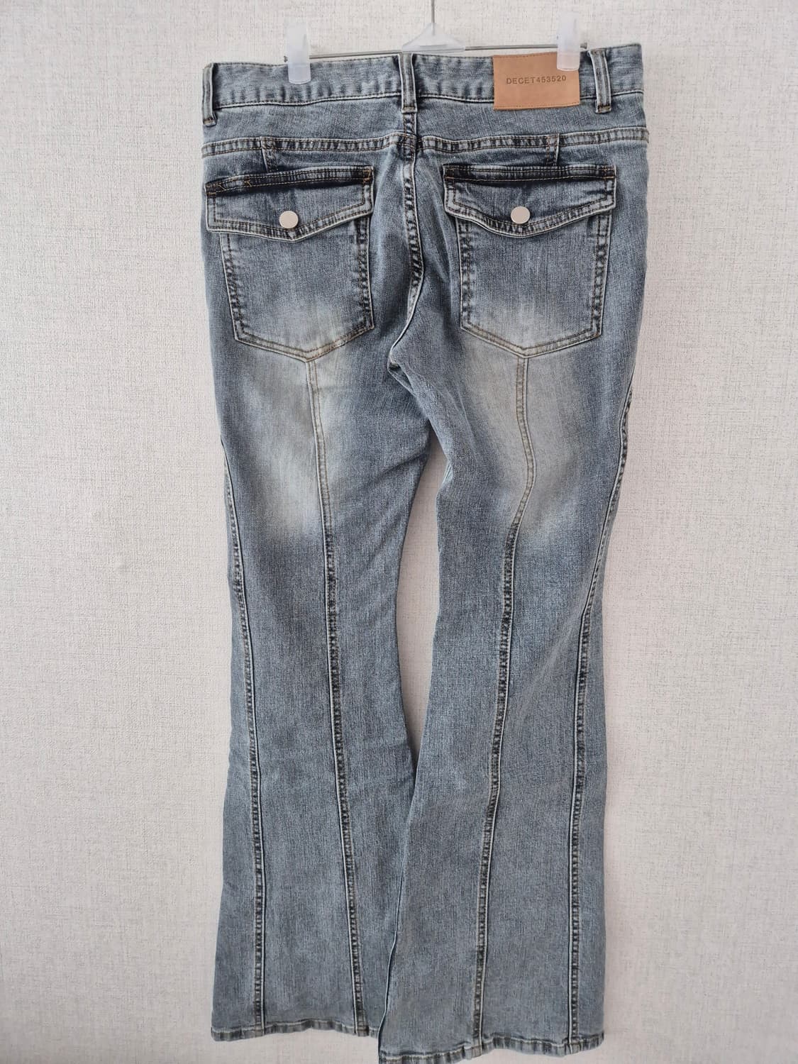 (M) 데케트우먼 커브드 슬림 로우라이즈 부츠컷 진 청바지 상품이미지7