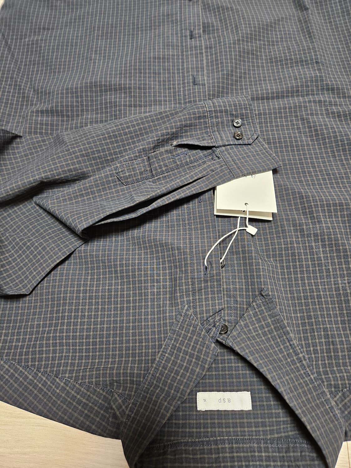 애습 오버핏 모던체크셔츠 상품이미지1