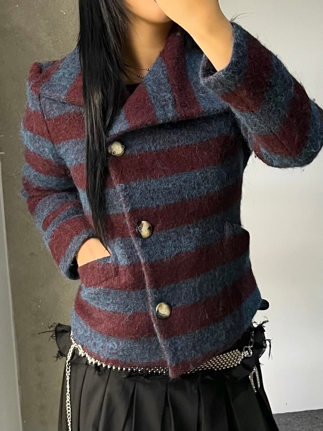 비비안웨스트우드 타탄 체크 자켓 상품이미지2