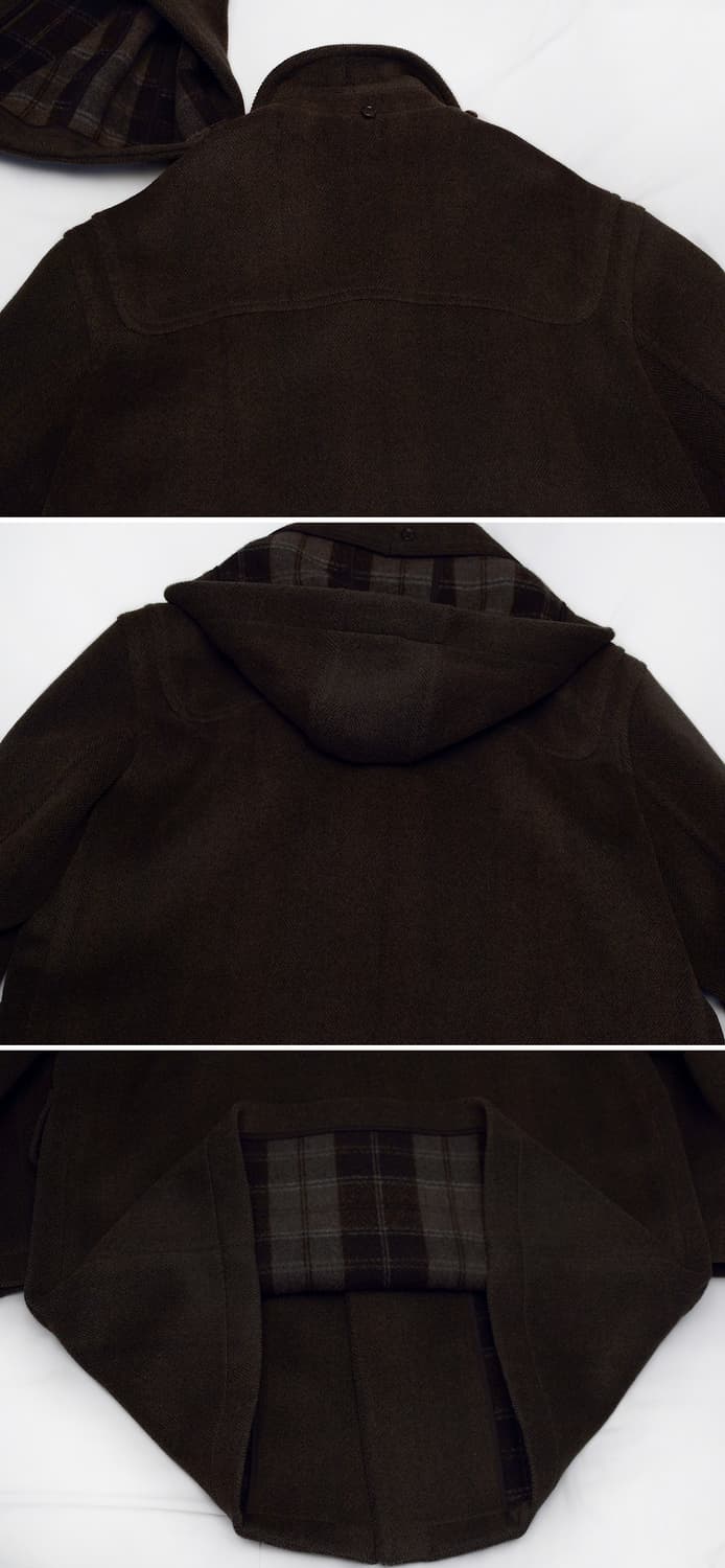 헨리코튼 오리지널 클래식 울헤링본 더플 코트 우드 그린 (105+) 상품이미지5