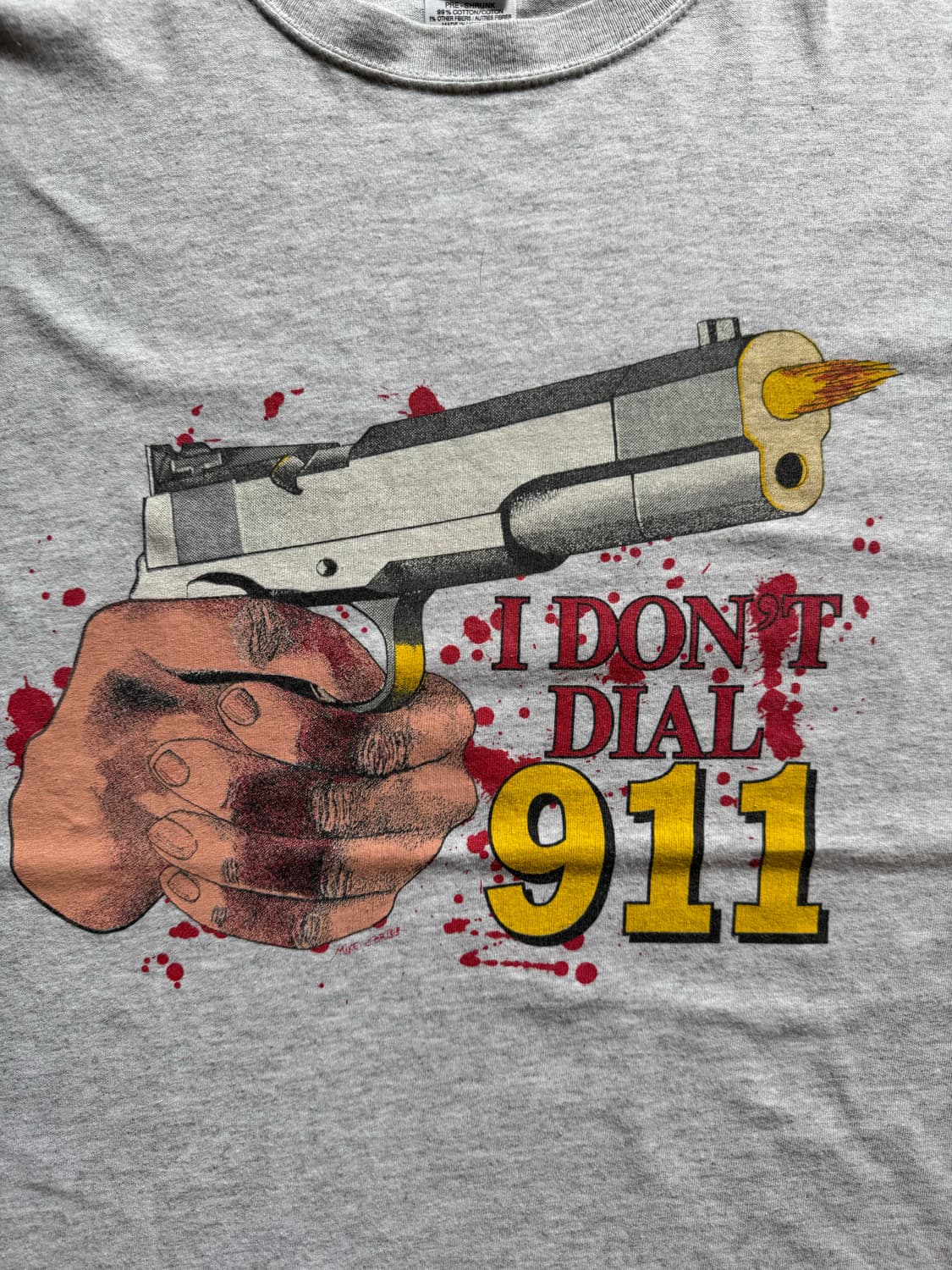 00s ‘Dont Call 911’ 티셔츠 상품이미지3