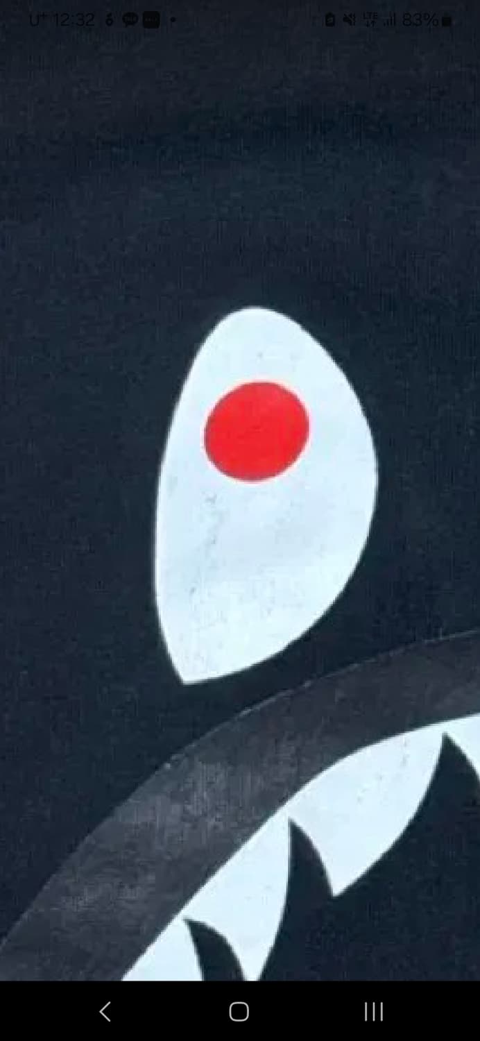 BAPE 베이프 샤크 반팔 티셔츠 블랙 M 상품이미지5