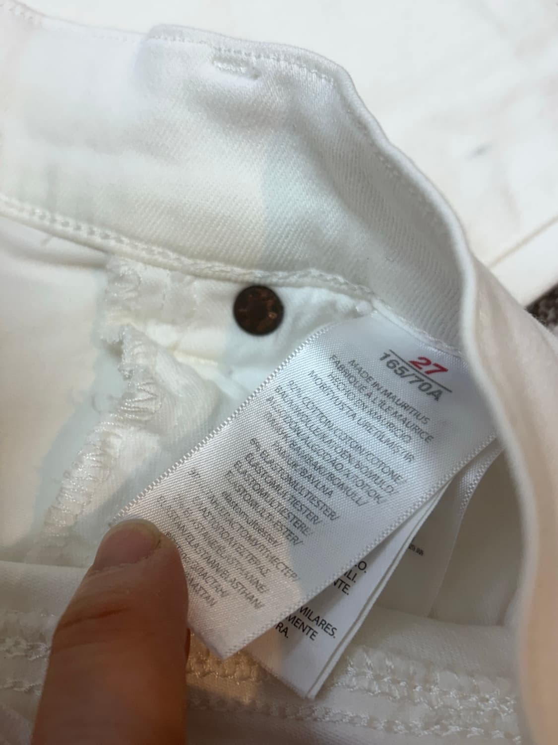 폴로 랄프로렌 스키니 화이트 상품이미지5