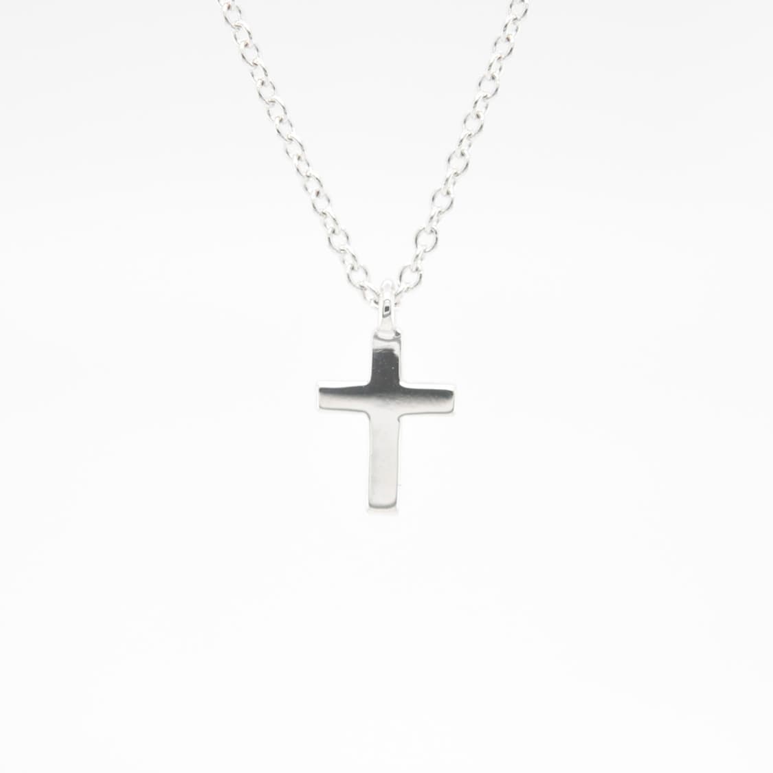 티파니앤코 메트로 크로스 십자가 천연다이아 18K 화이트 펜던트 목걸이 상품이미지5