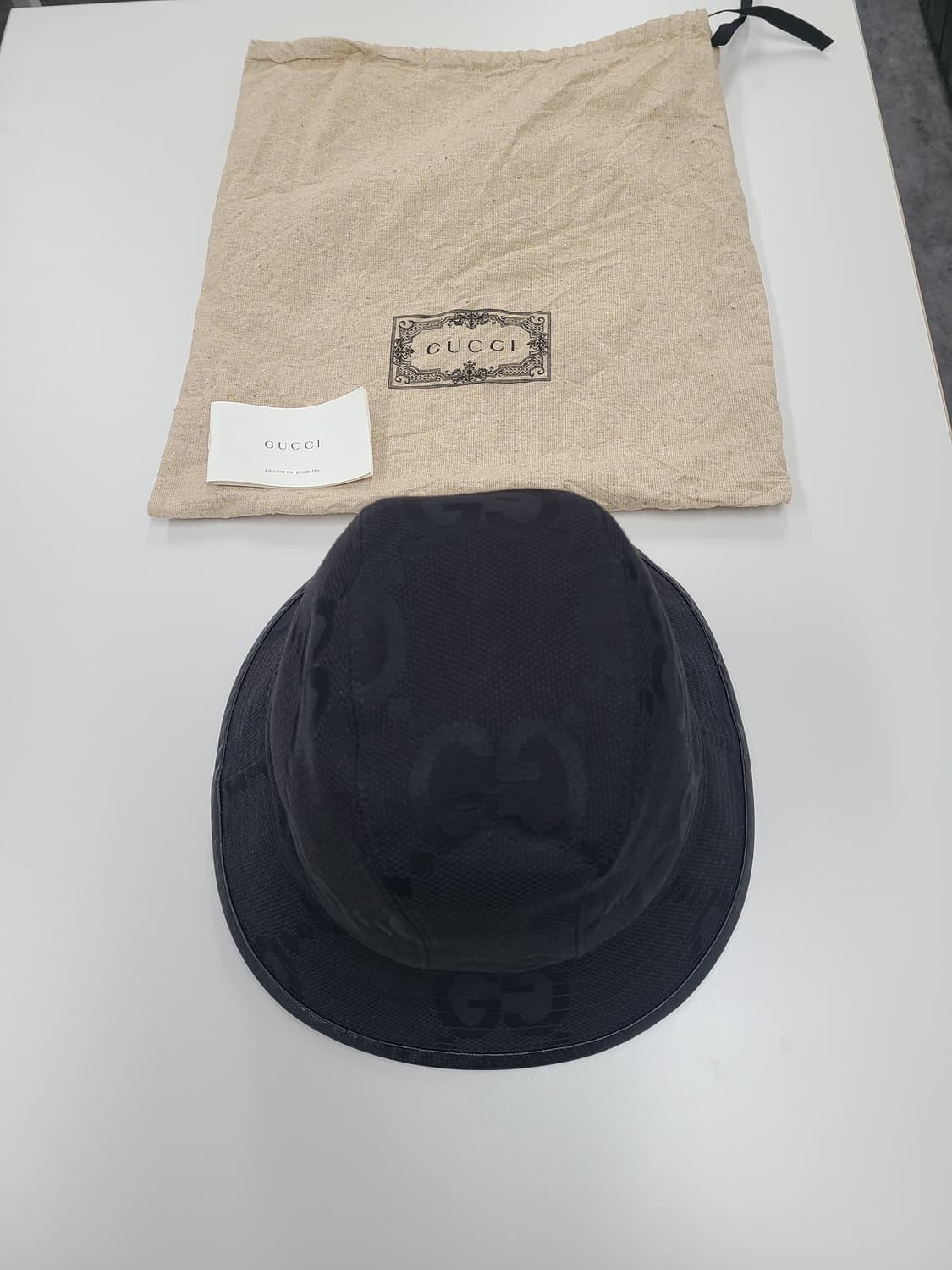 구찌 GG로고 버킷햇 사이즈M 상품이미지2