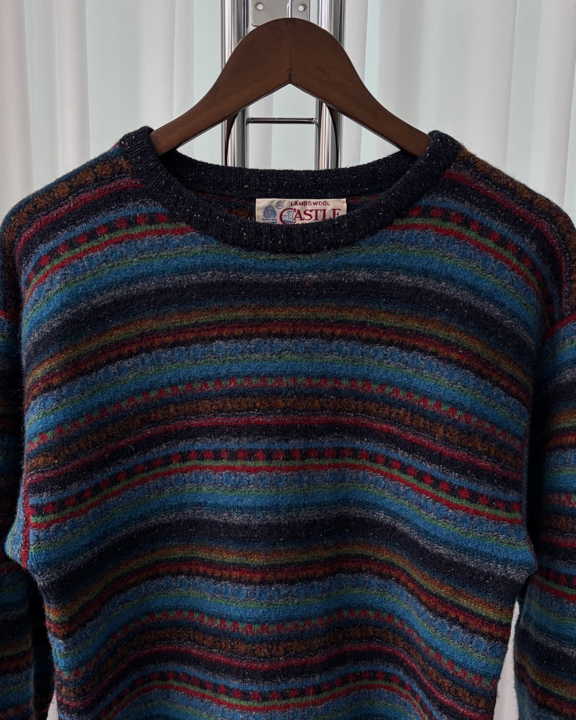 [S]아일랜드 페어아일 램스울 니트 상품이미지4