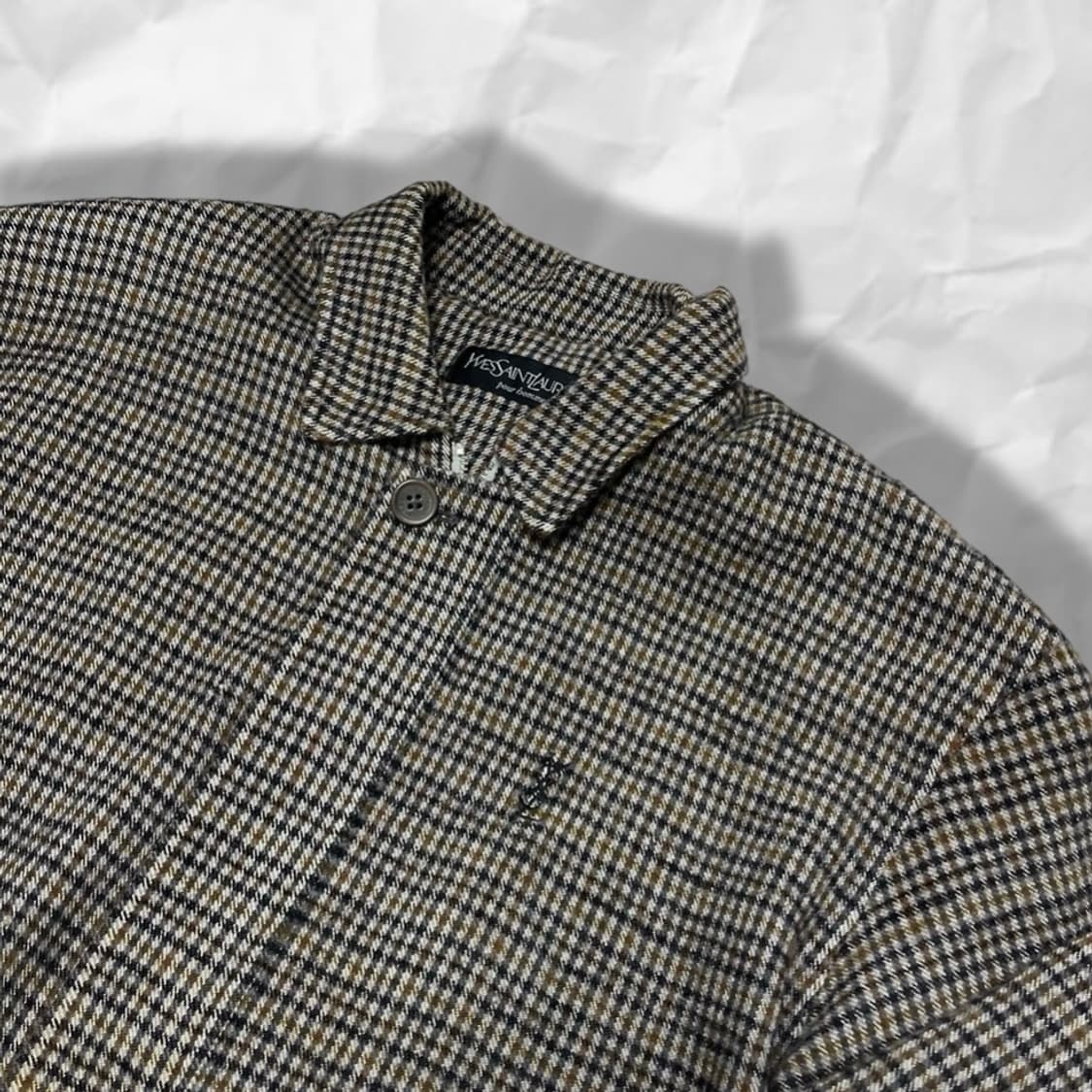 [택포](110)90‘s 입생로랑 울 블루종 자켓  상품이미지4